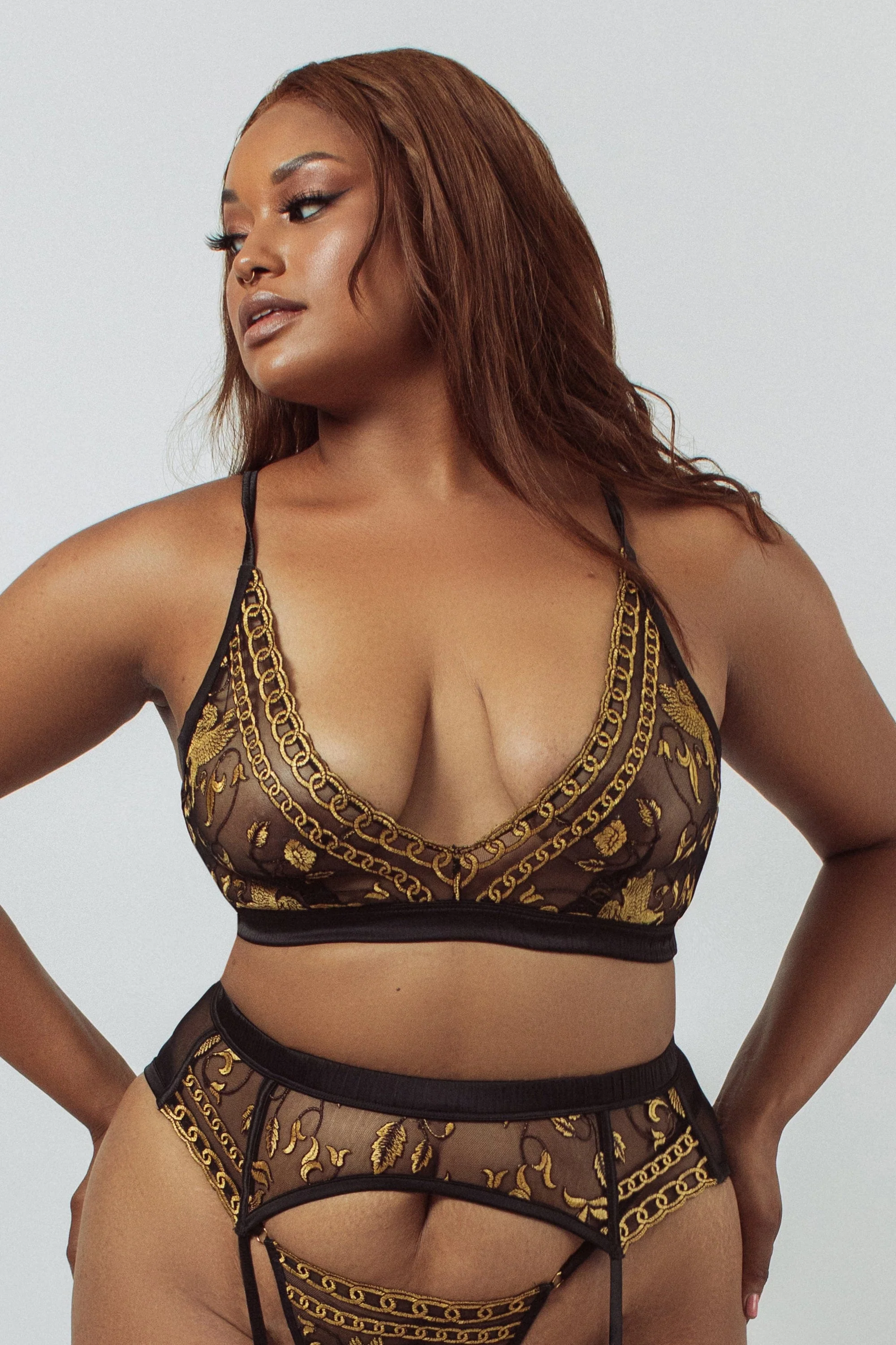Kilo Brava Lioness Longline Black Bralette - Image 2