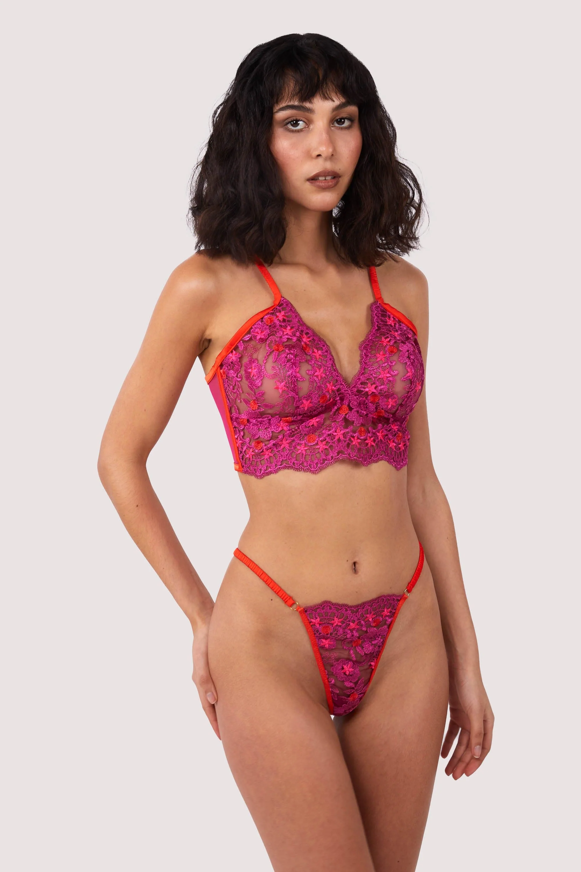 Hot Pink Lace Thong - Image 4