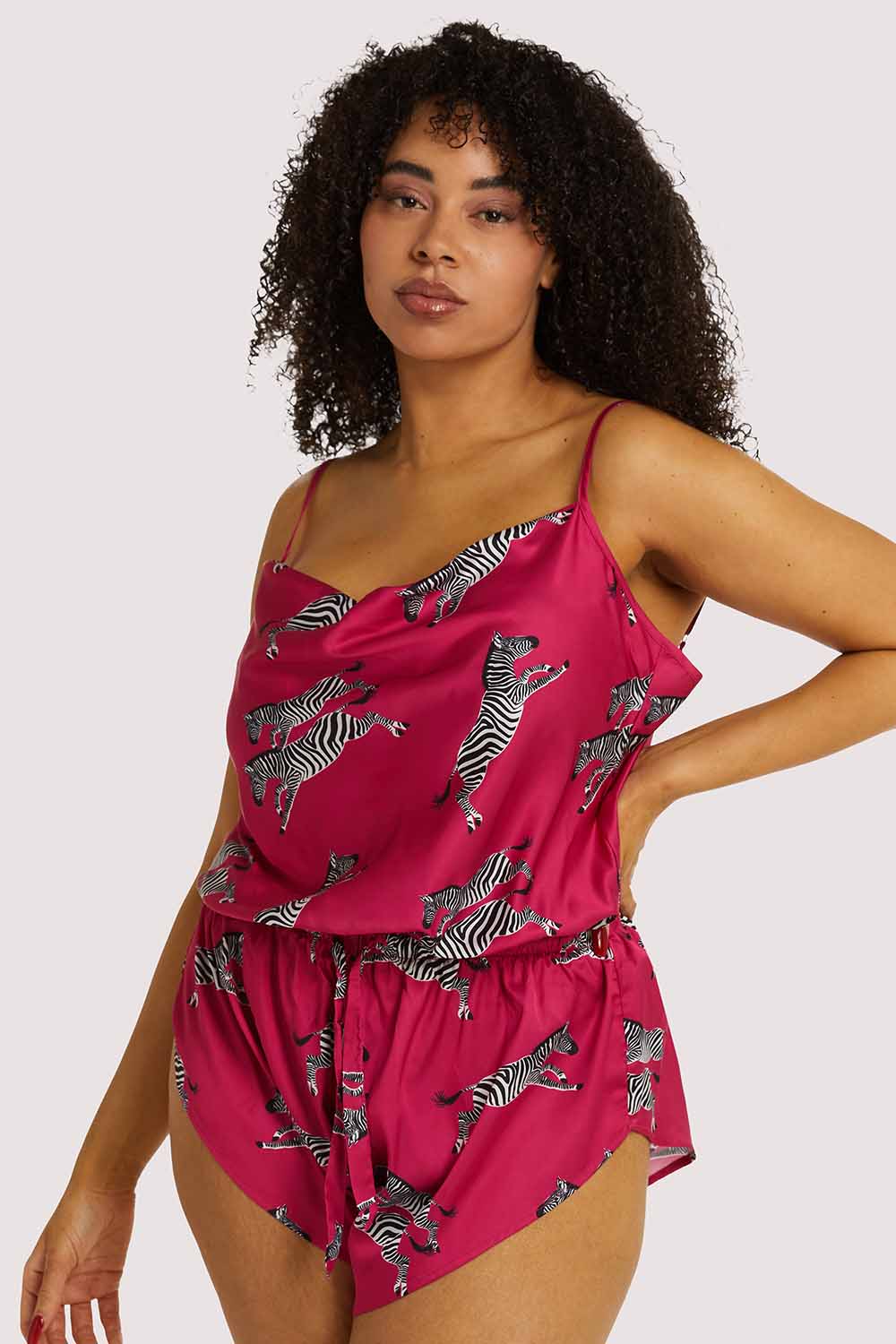 Kilo Brave EXCLUSIVE Hot Pink Zebra Playsuit - Image 2