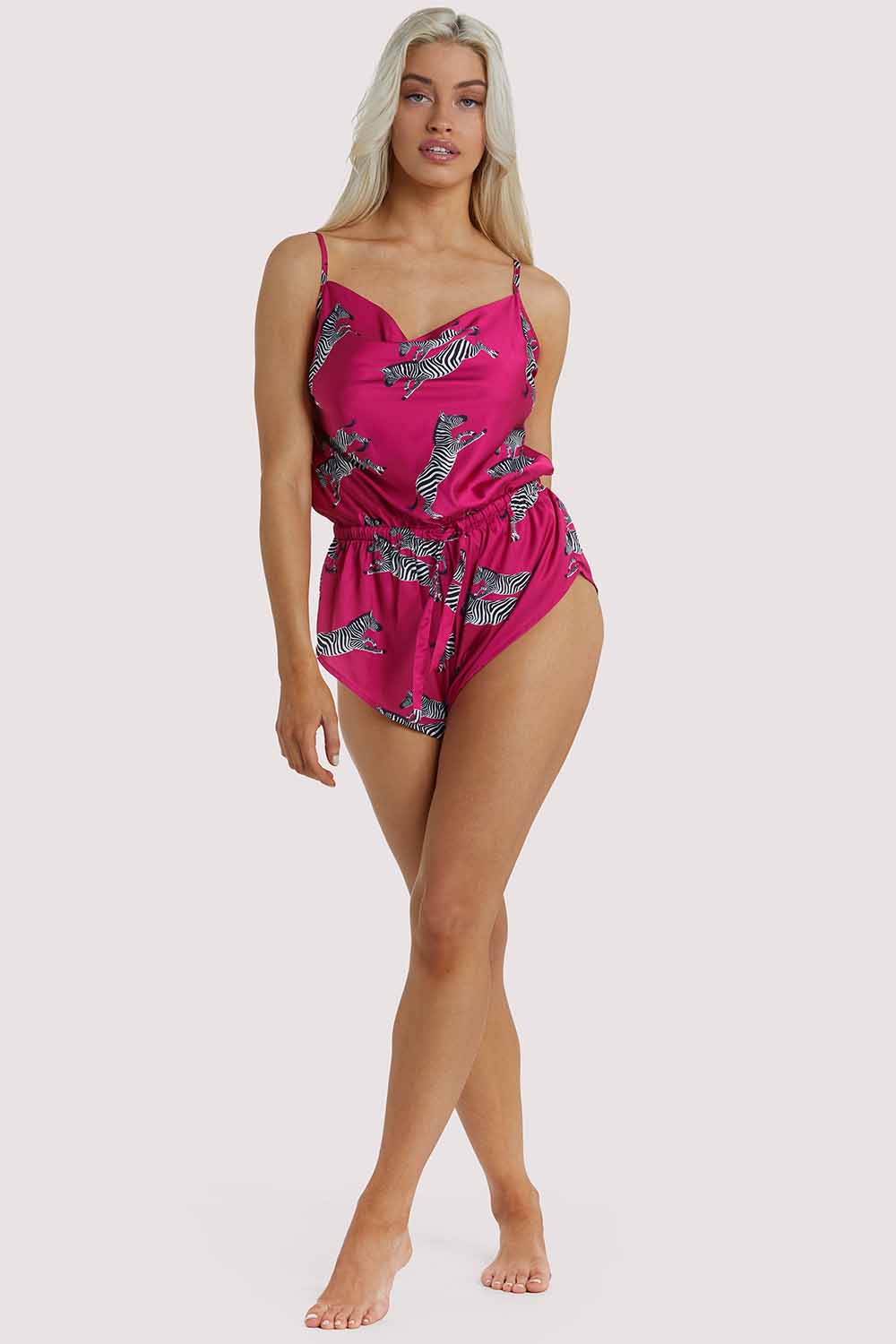 Kilo Brave EXCLUSIVE Hot Pink Zebra Playsuit - Image 3