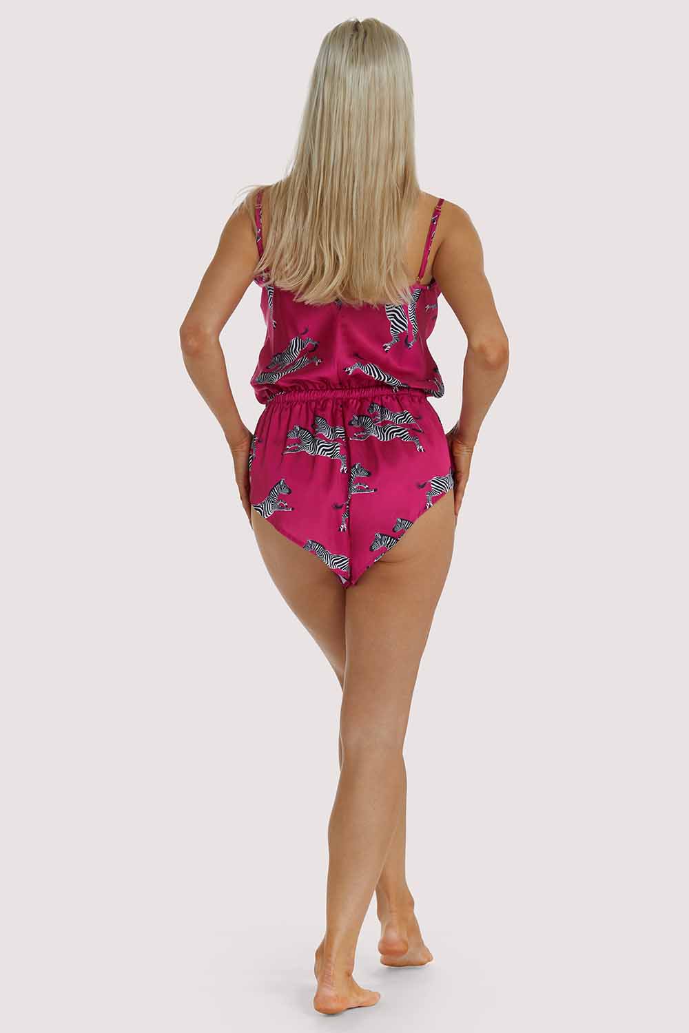 Kilo Brave EXCLUSIVE Hot Pink Zebra Playsuit - Image 4