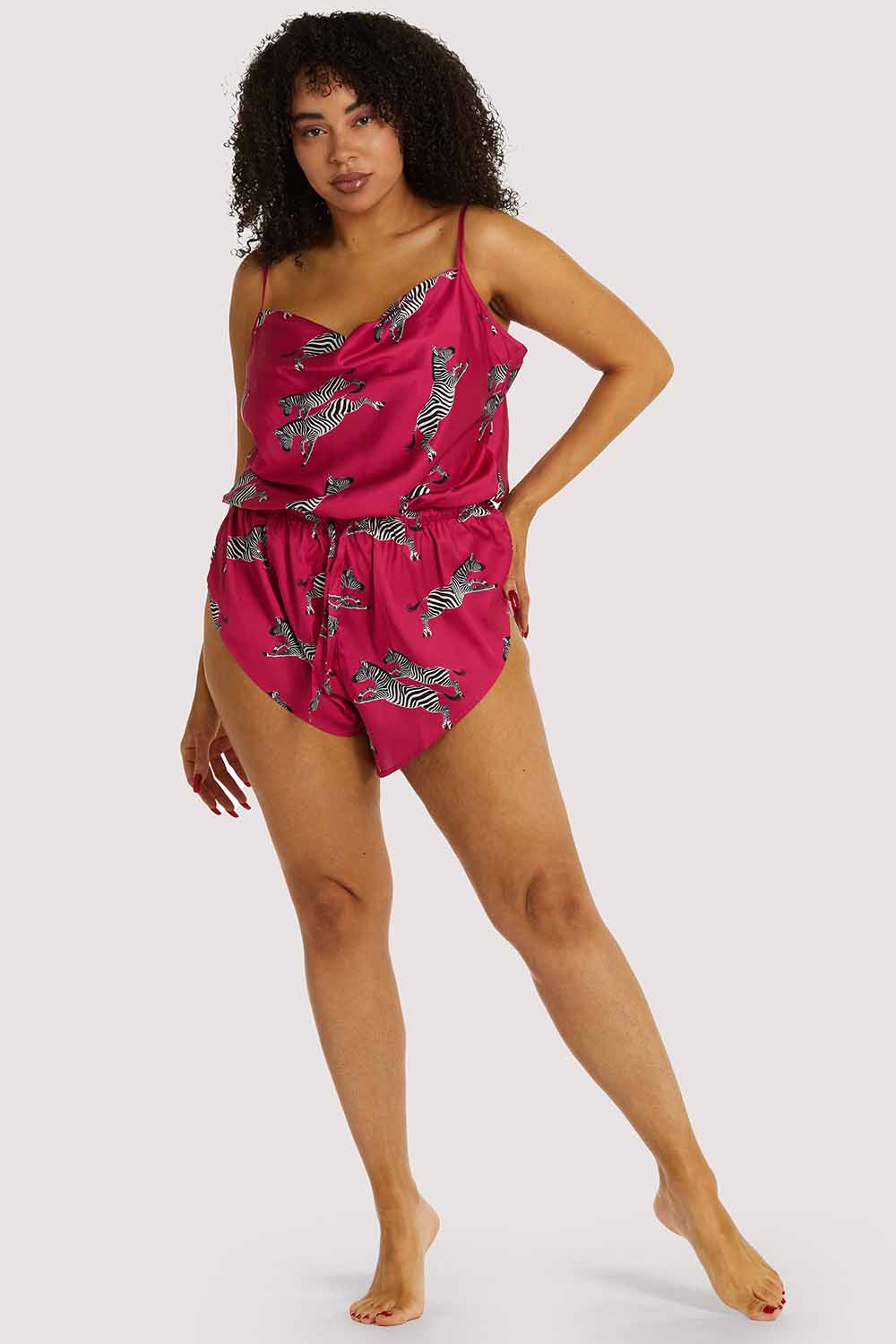 Kilo Brave EXCLUSIVE Hot Pink Zebra Playsuit - Image 5