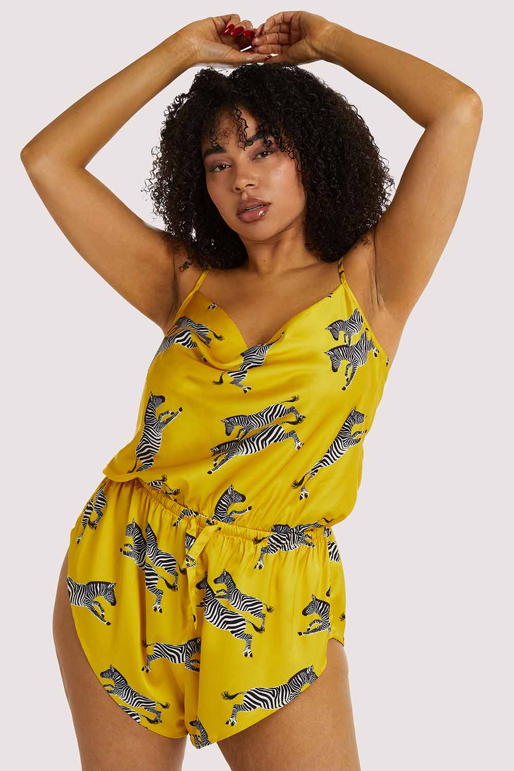 Mustard Zebra Playsuit - Image 2