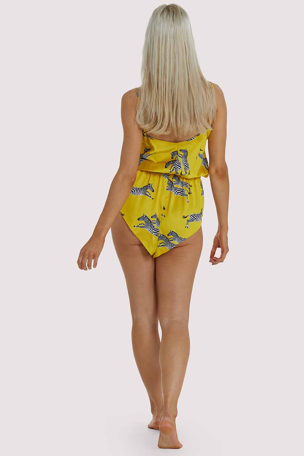 Mustard Zebra Playsuit - Image 4