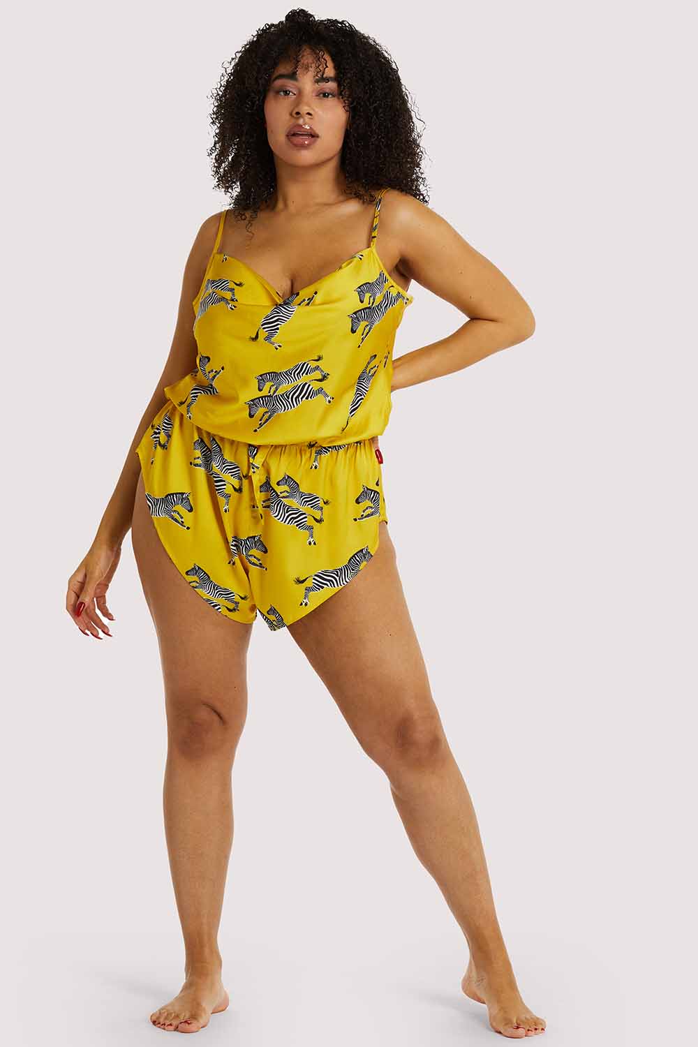 Mustard Zebra Playsuit - Image 5