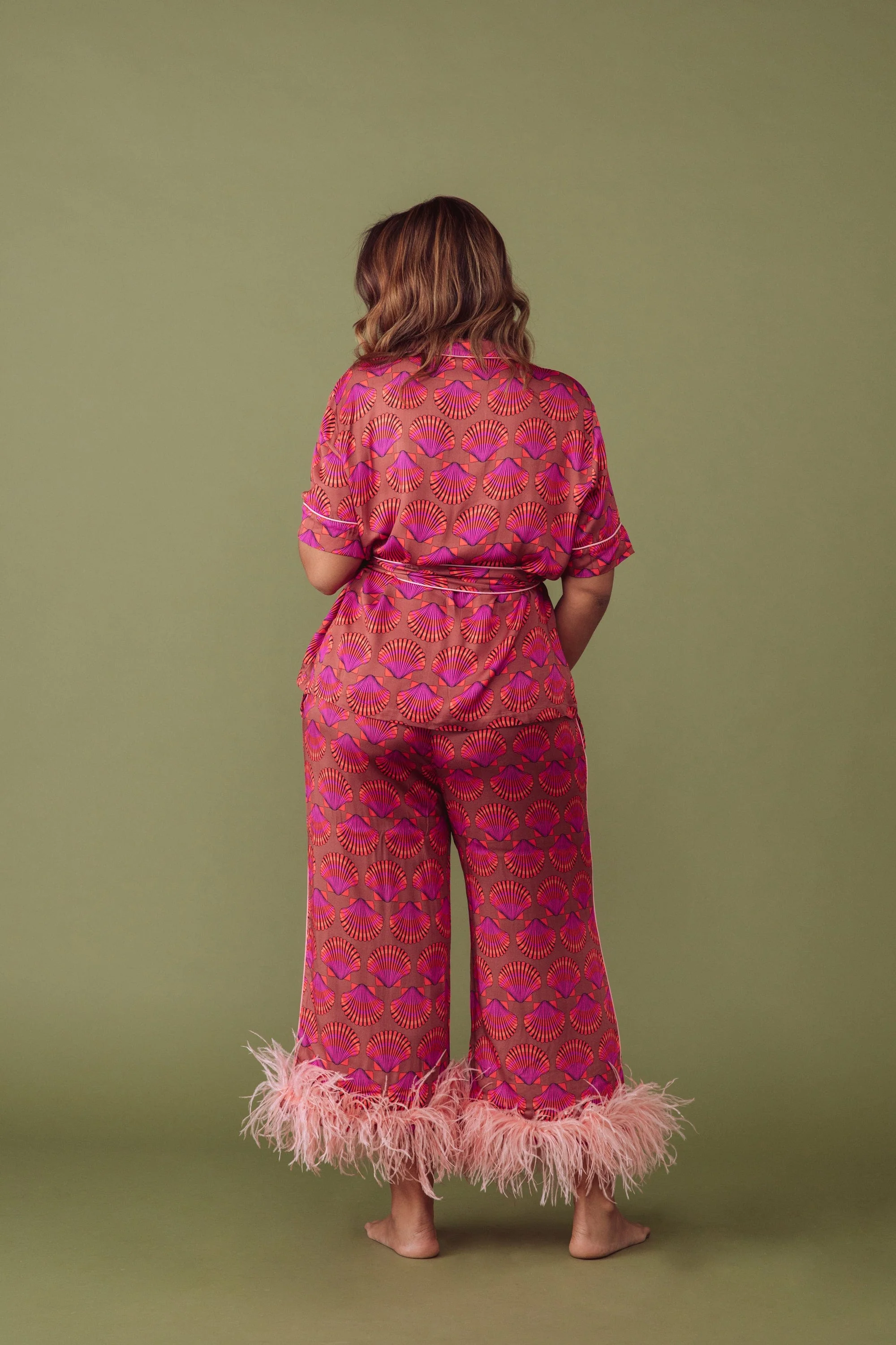 Cheetah Shell Print PJ Set - Image 3