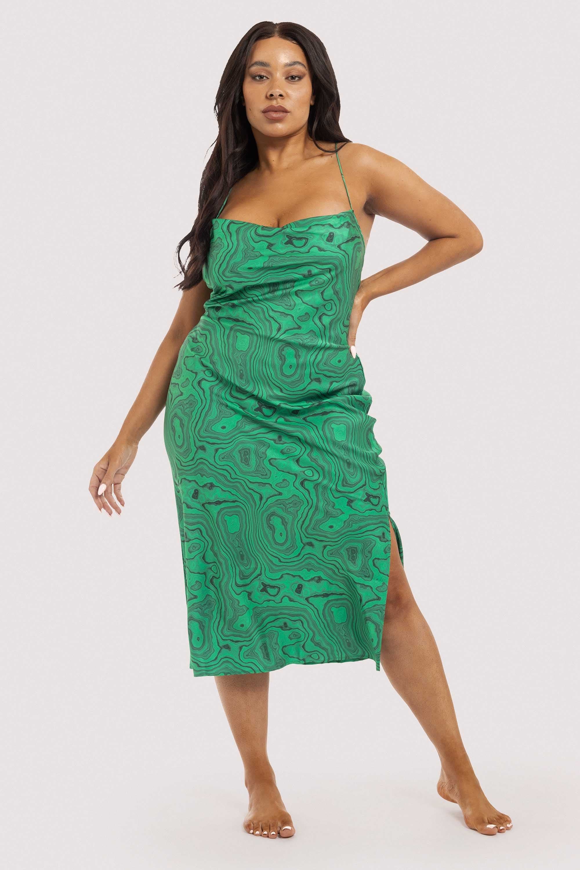 Malachite Cowl Neck Slip - Image 2