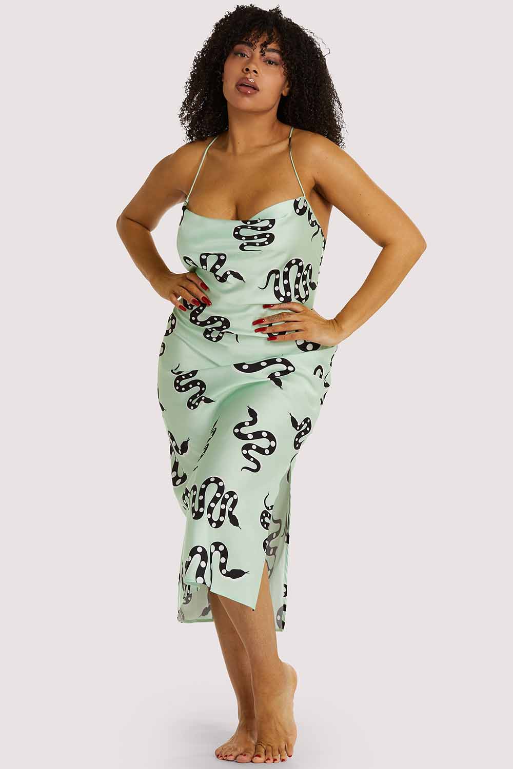 Green Moon Snake Dress - Image 5