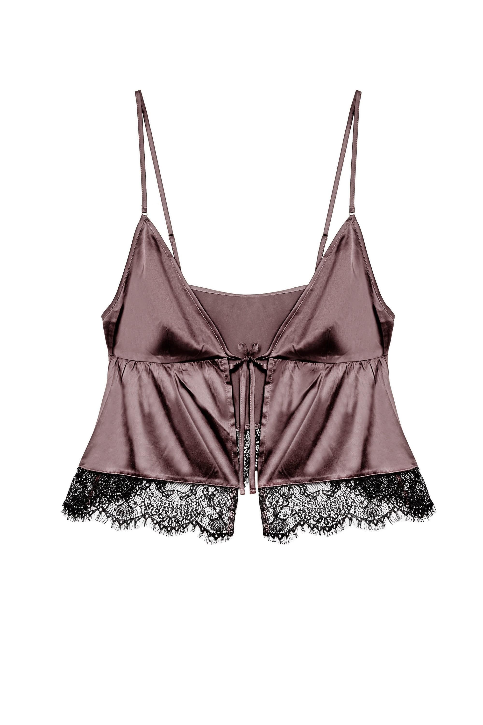 Alaia Mink Caged Cami Pyjama Top & Shorts - Image 4
