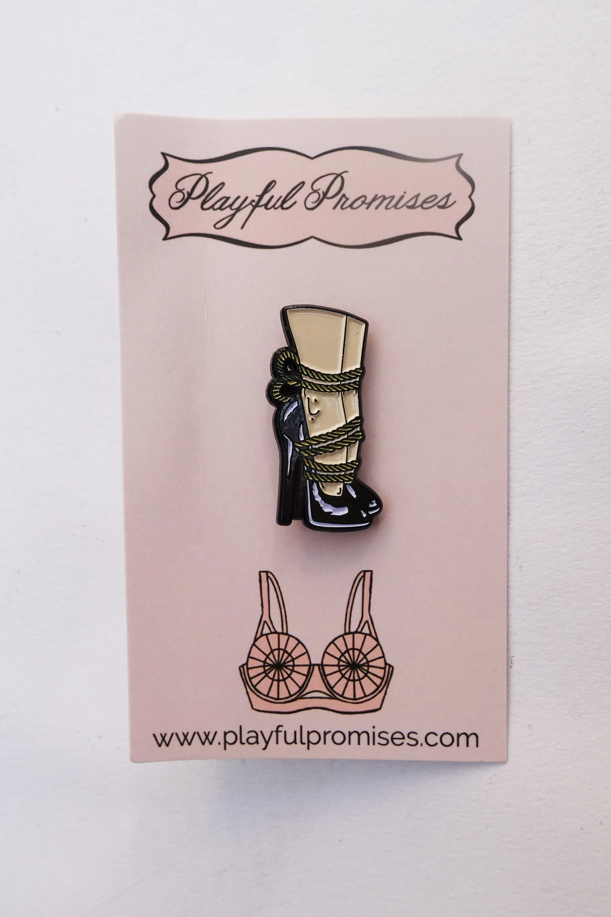 All Tied Up Enamel Pin - Image 3