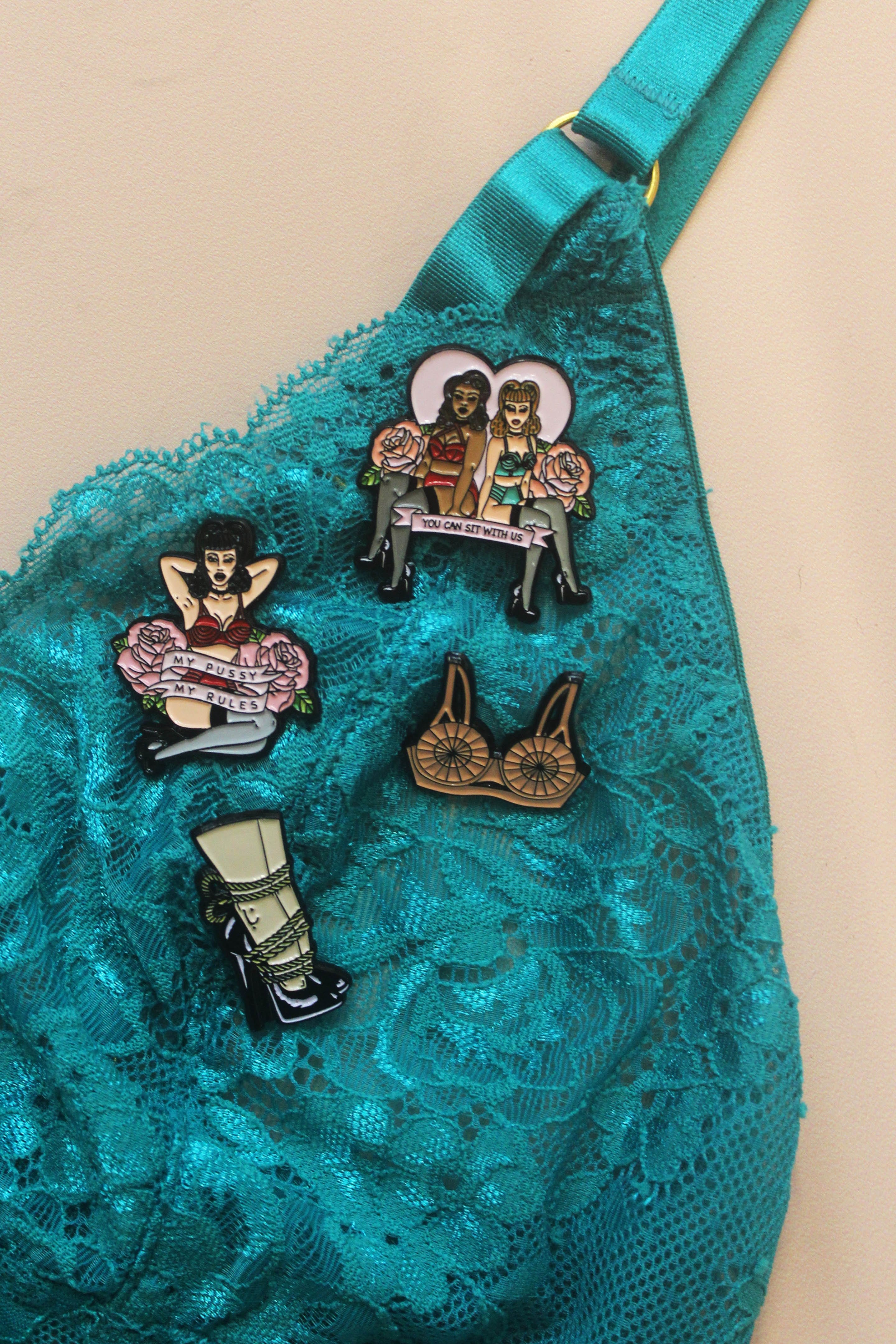 All Tied Up Enamel Pin - Image 4