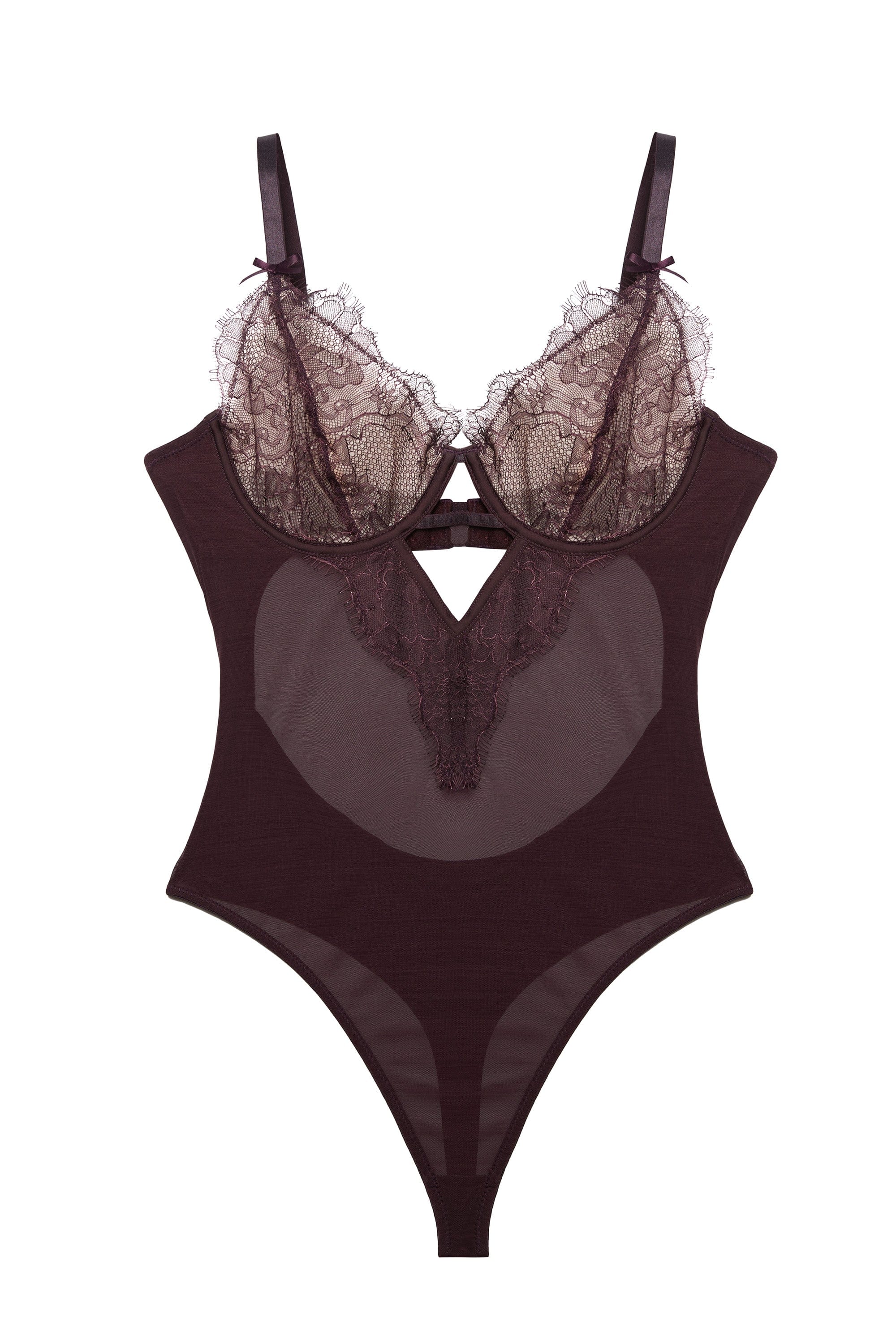 Alvara Plum Lace Thong Body - Image 5