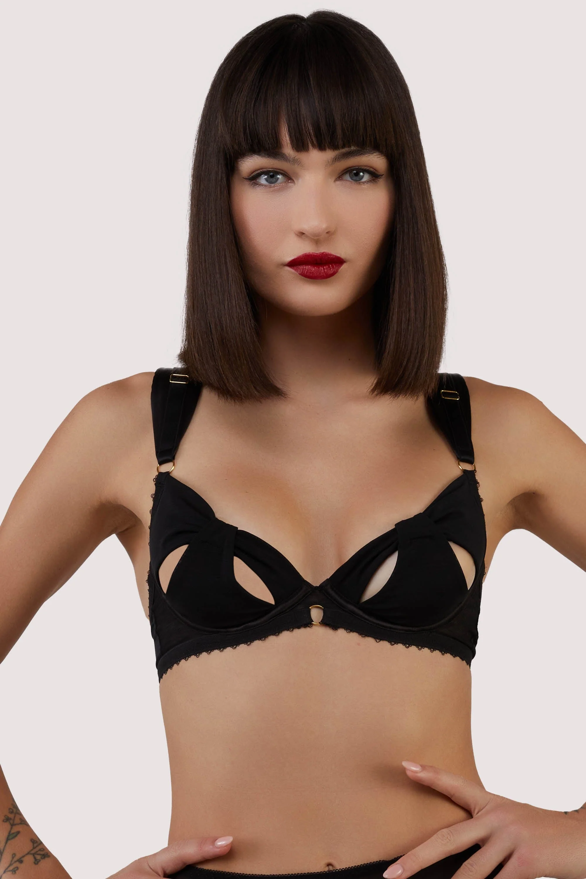 Anita Black Mesh Cut Out Set - Image 3