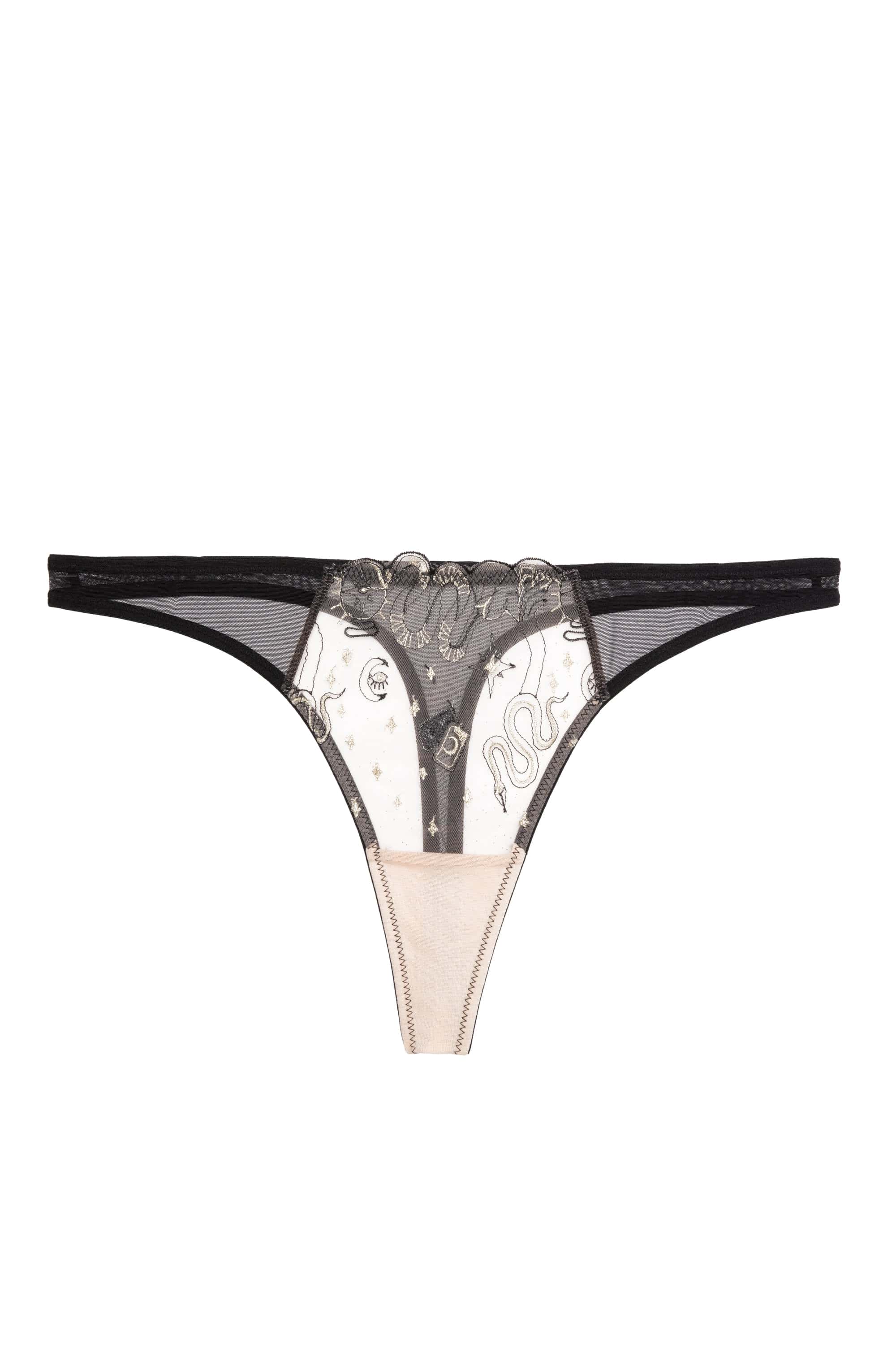 Anna Mystical Embroidery Thong - Image 4