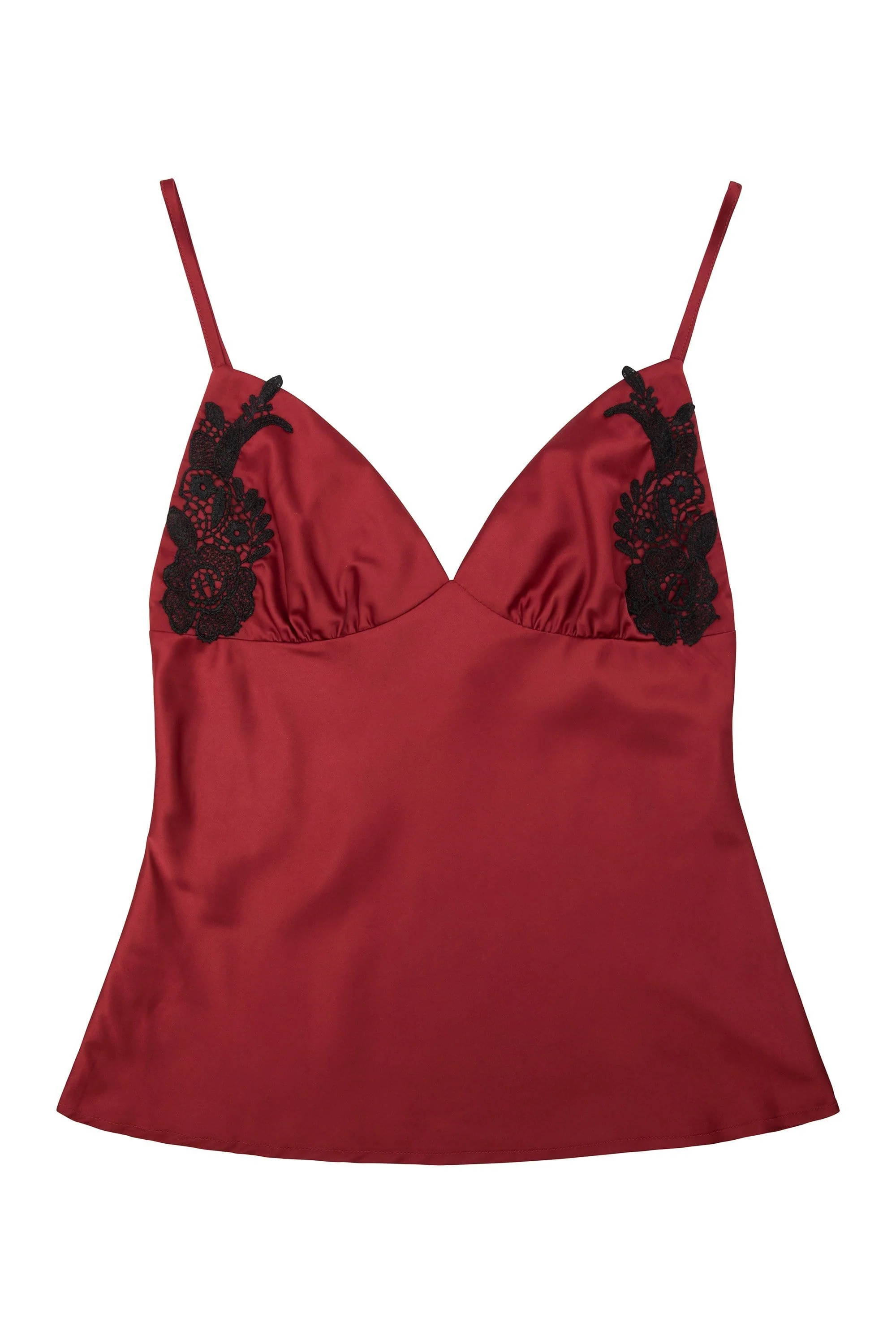 Annie Red Cami and Short Applique Set - Image 2