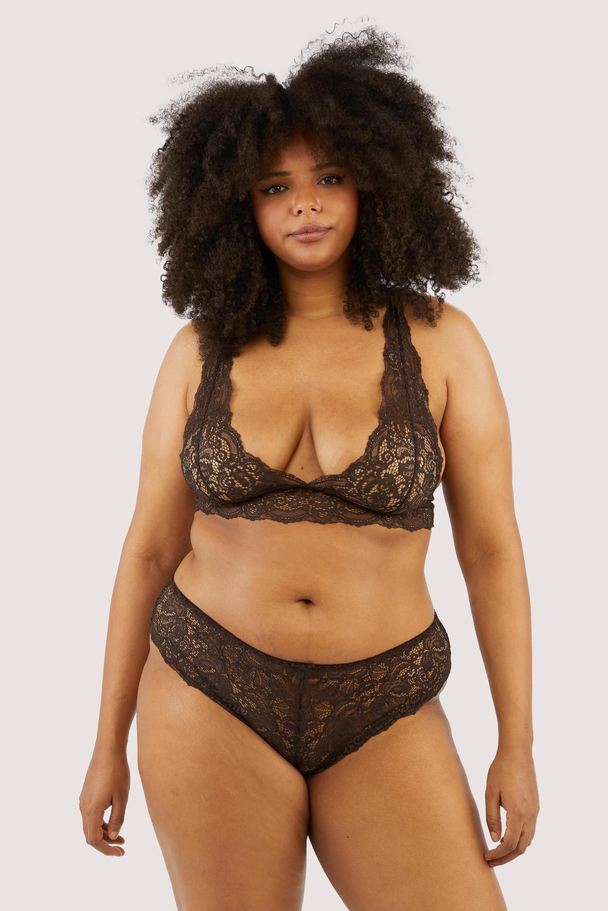 Ariana Coffee Lace Brief - Image 5
