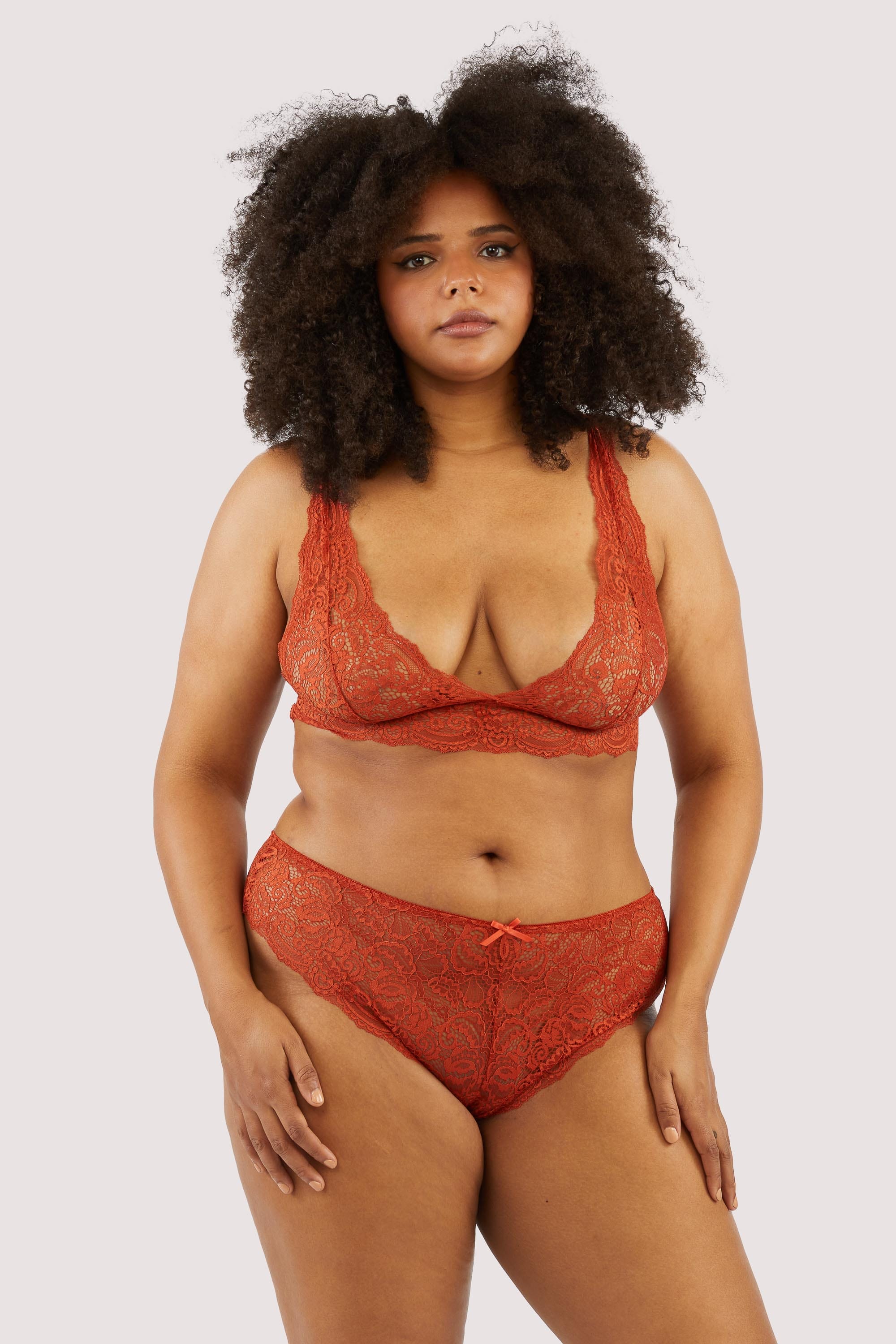 Ariana Ginger Lace Brief - Image 3