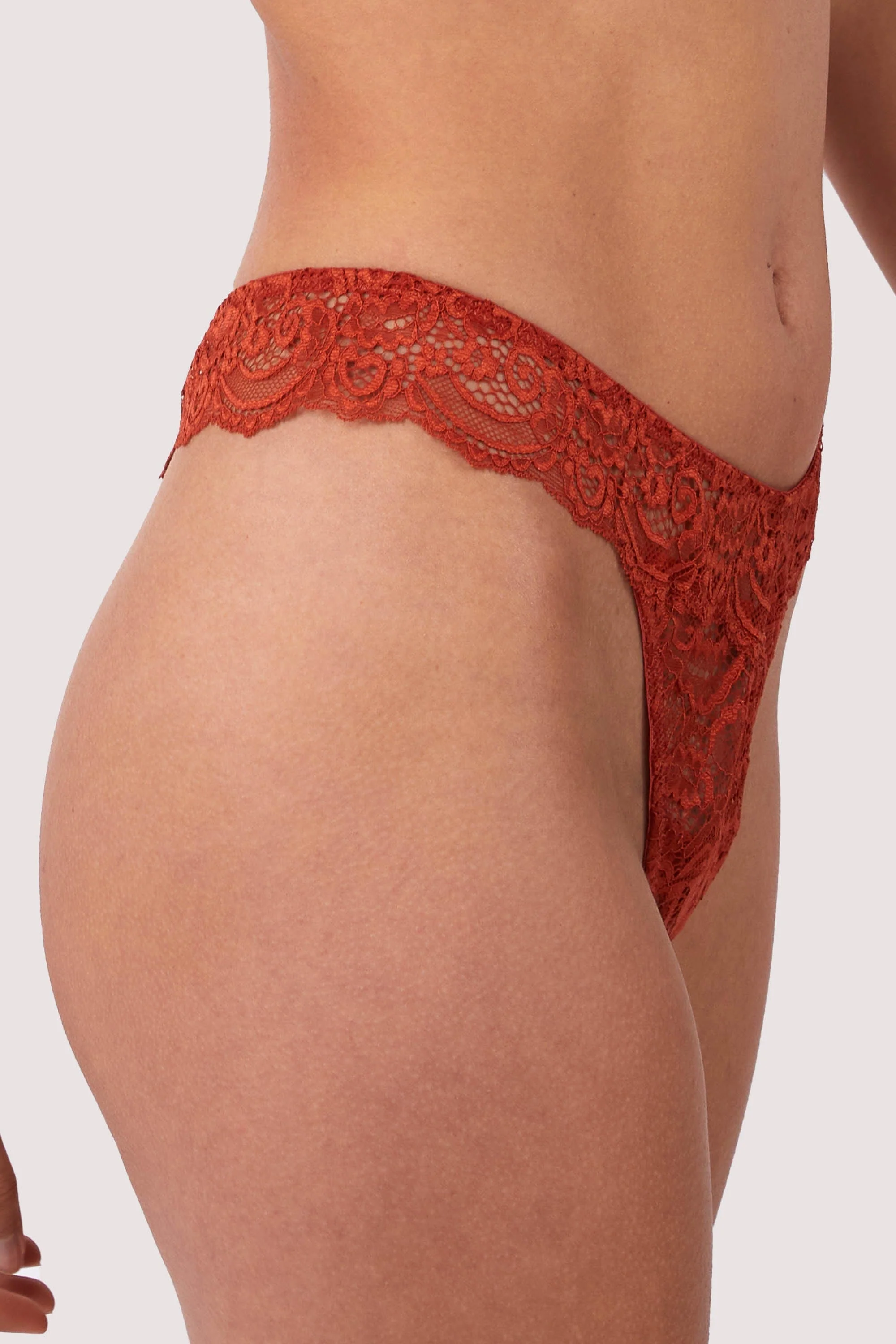 Ariana Ginger Lace Thong - Image 2