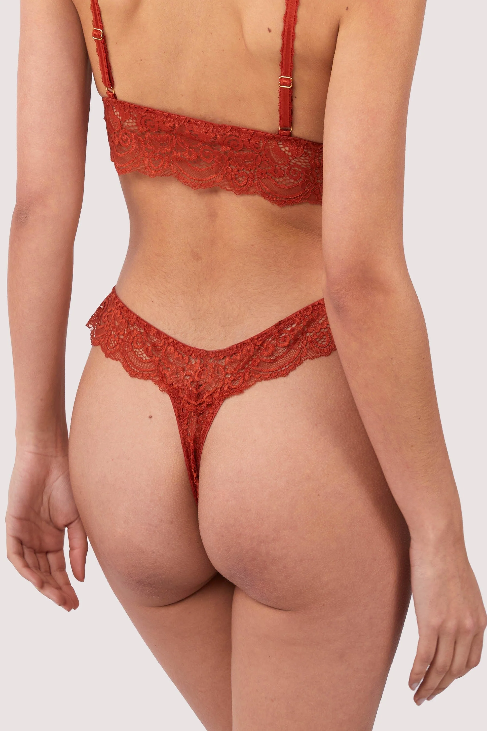 Ariana Ginger Lace Thong - Image 3