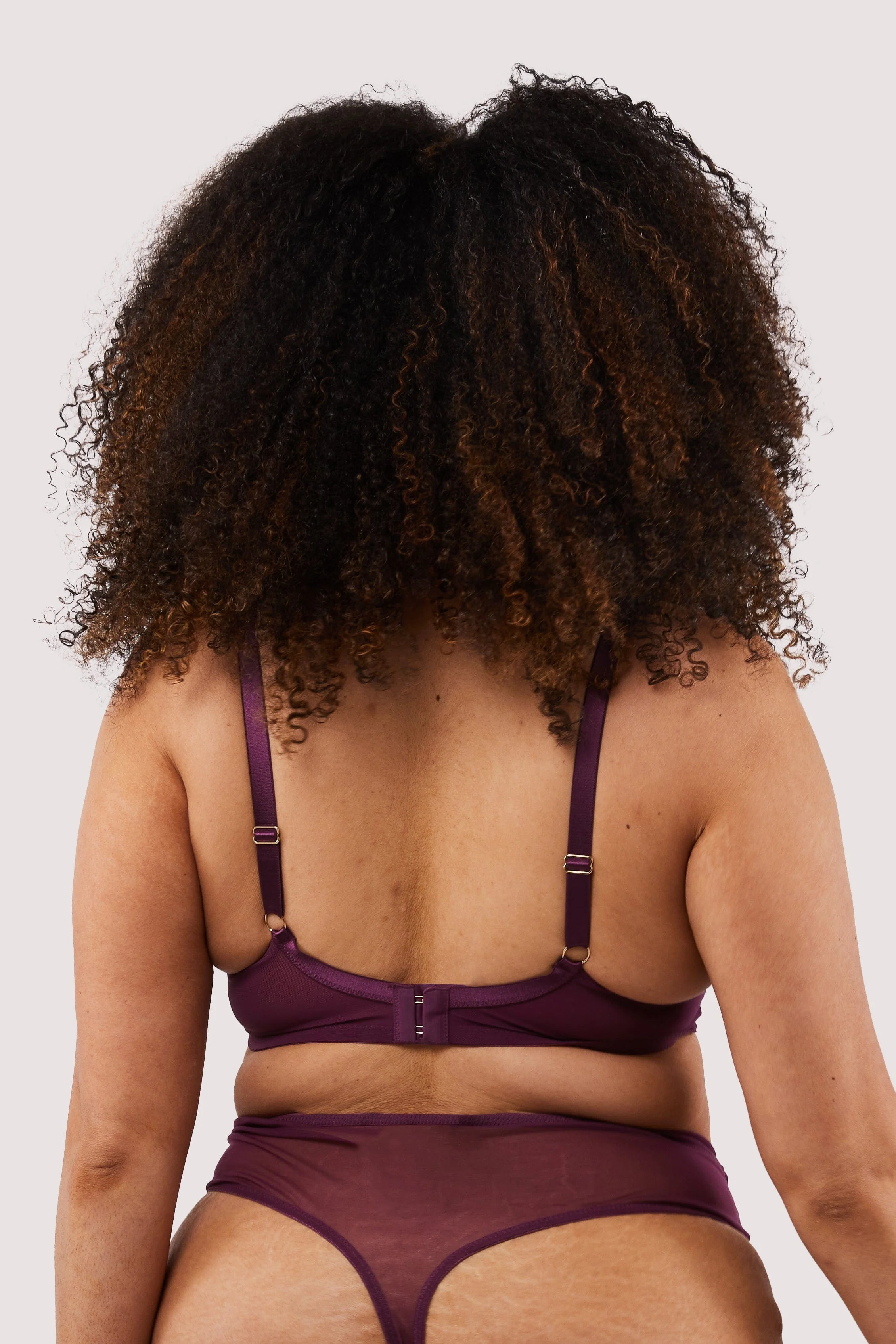 Astrid Merlot Lace And Trim Bra - Image 10