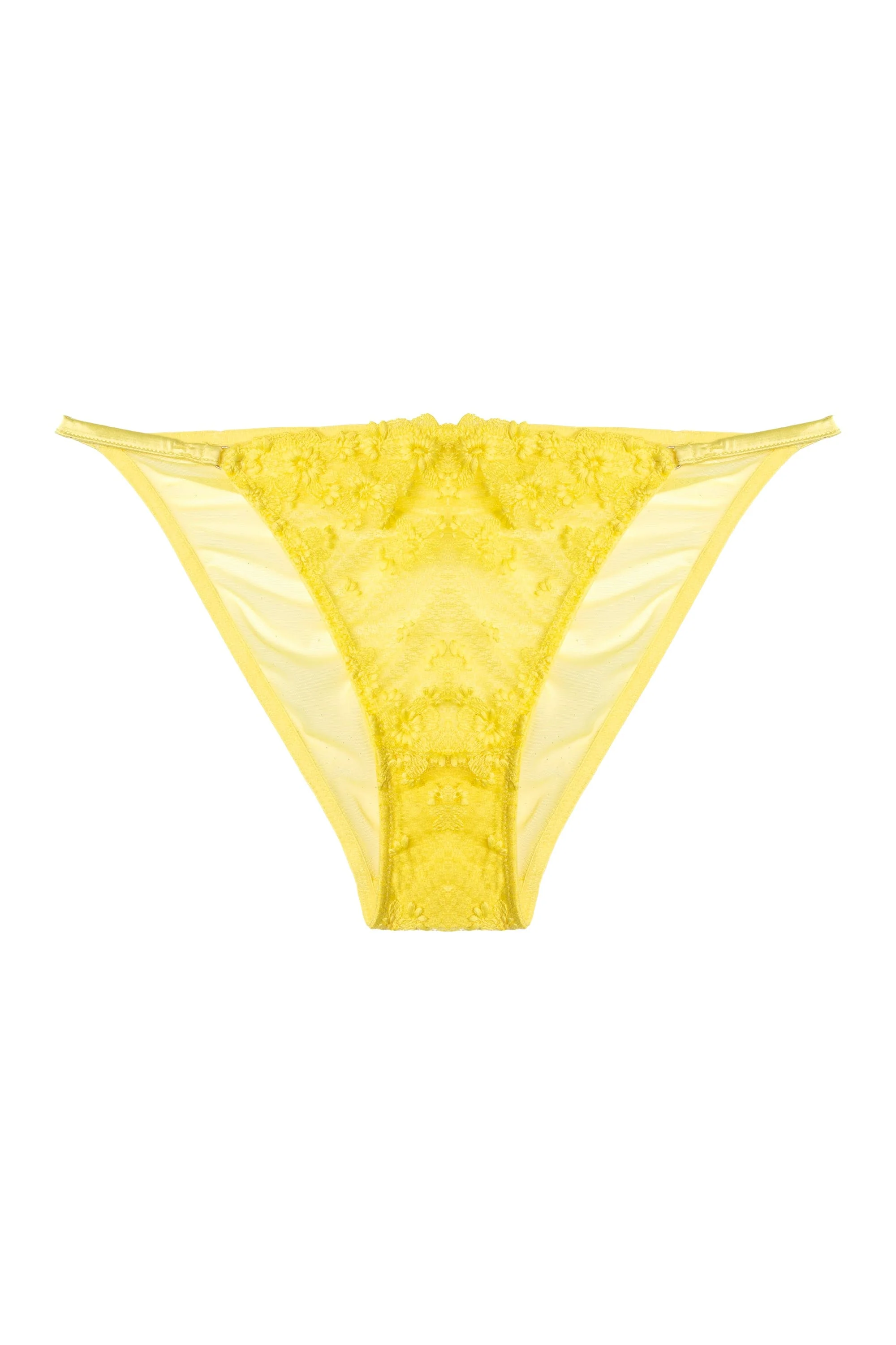 Audre Yellow Embroidery Brief - Image 4