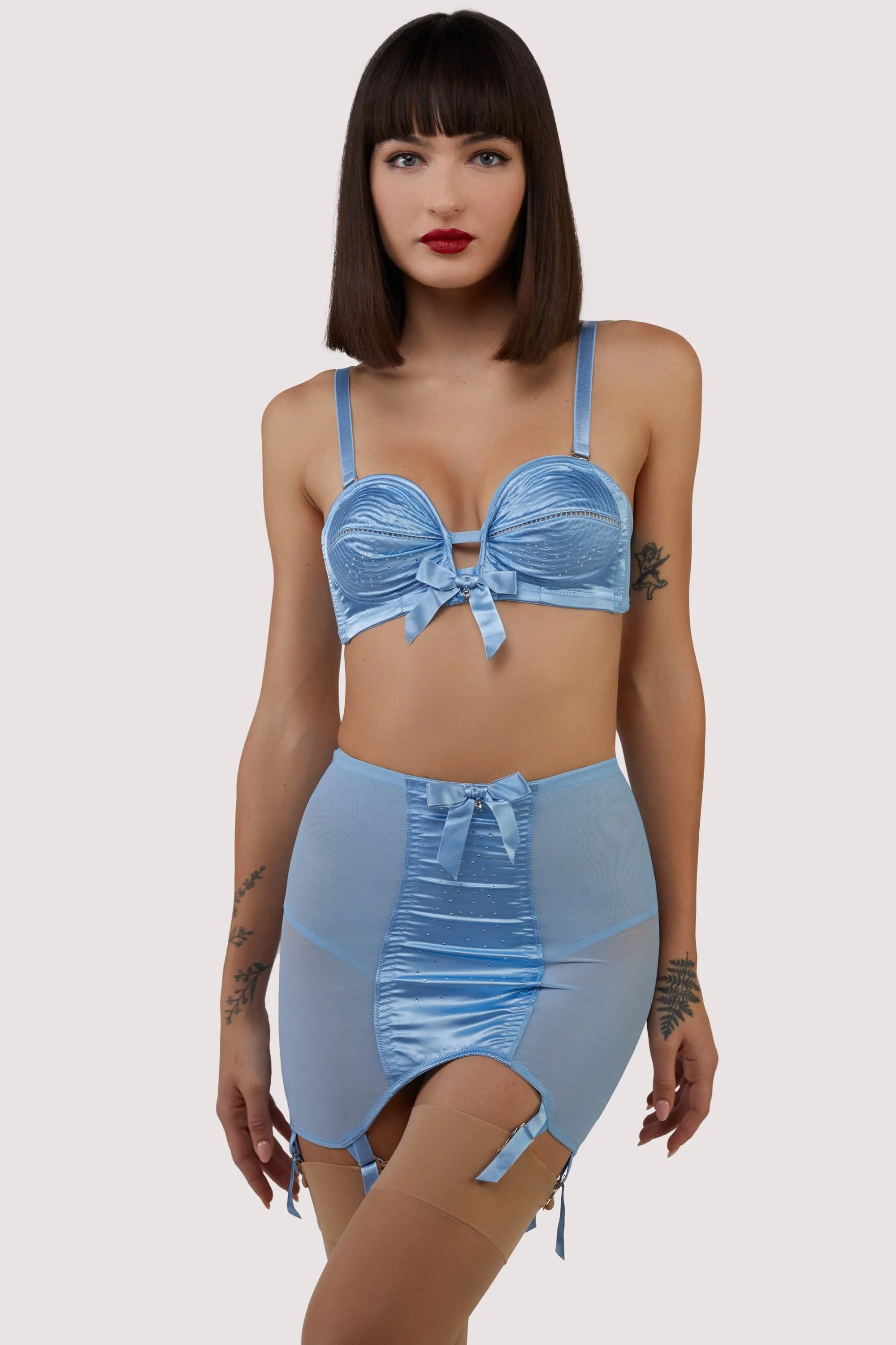 Dorothy Baby Blue DiamantÃ© Girdle - Image 5