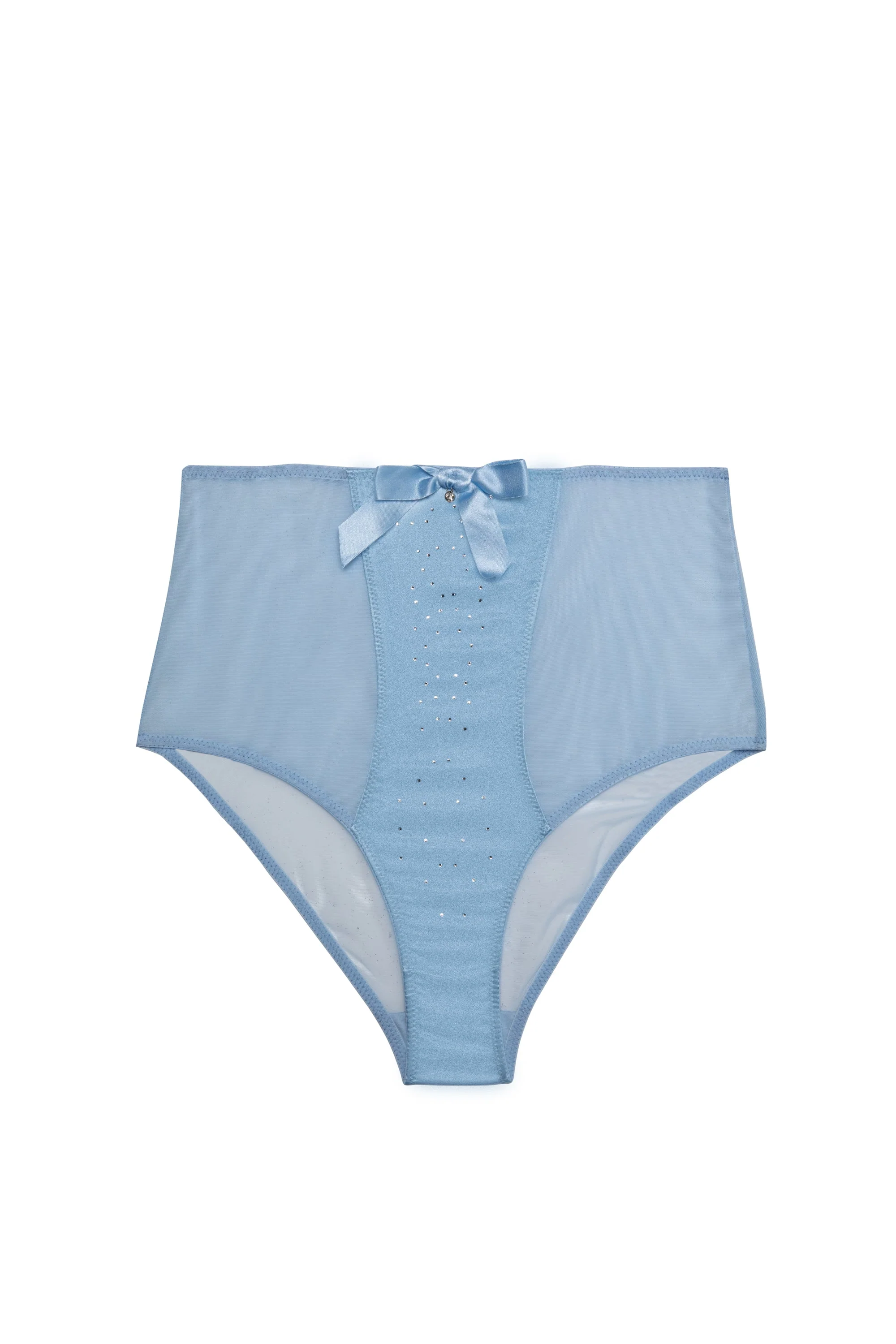 Dorothy Baby Blue DiamantÃ© High Waist Brief - Image 4