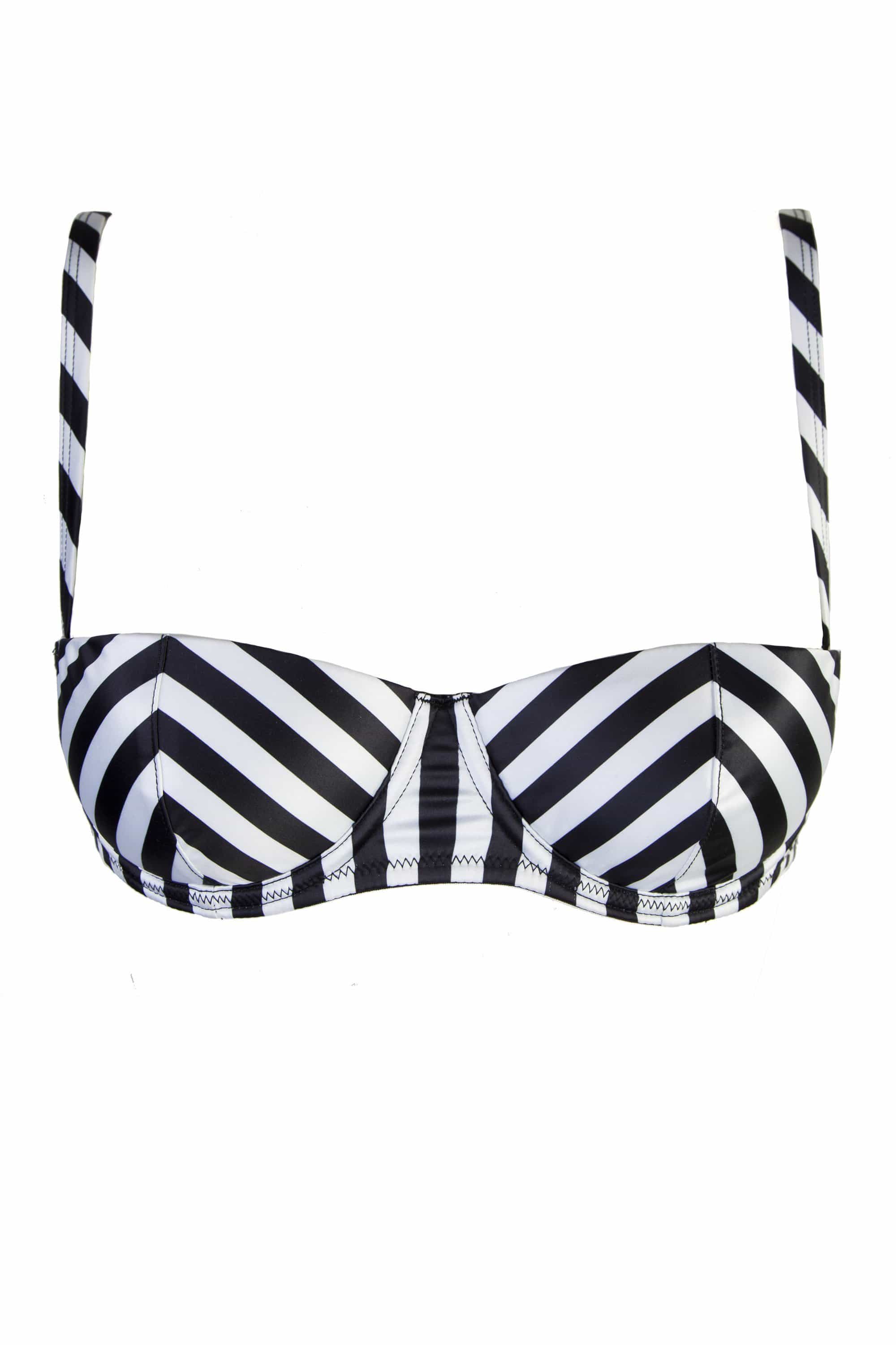 Beatrix Ivory Placement Stripe Demi Bra A-D Cups - Image 3