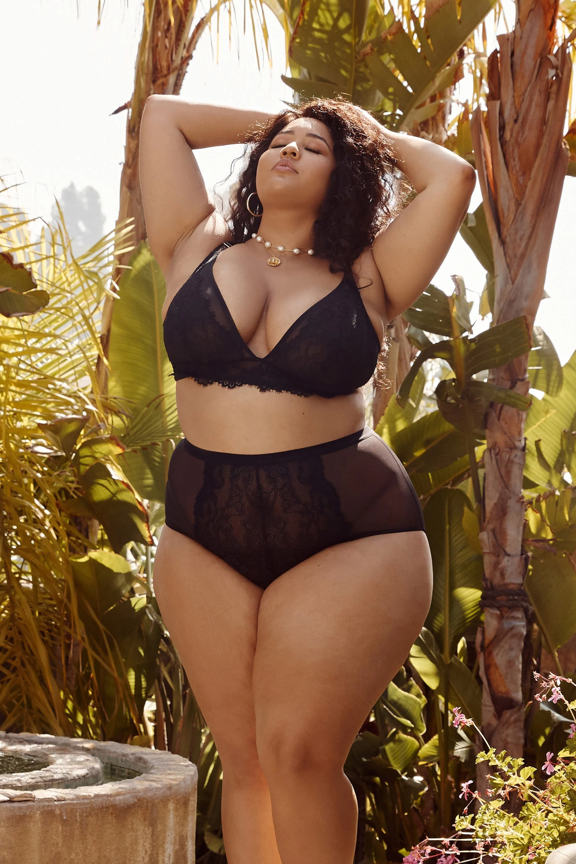 Gabi Fresh Bella Lace Soft Cup Bra Black - Image 2