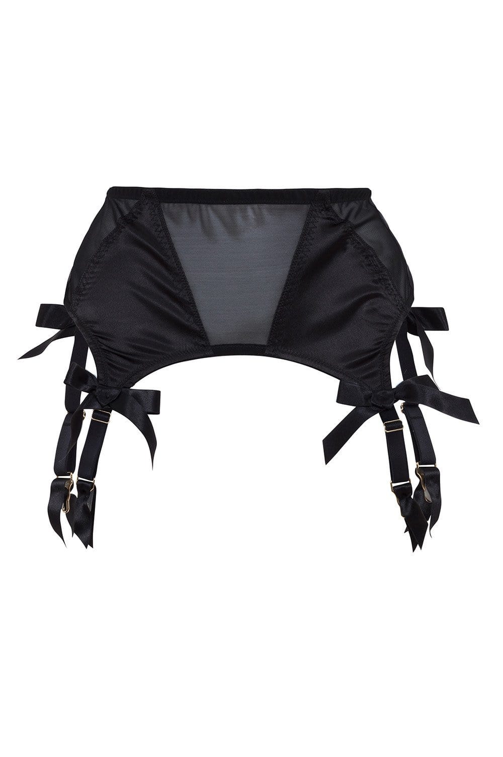 Bettie Page Black 4 Strap Suspender Belt - Image 4