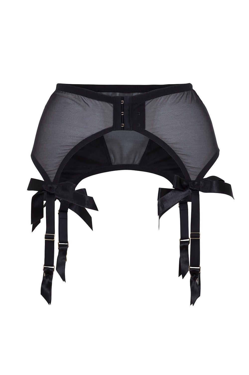 Bettie Page Black 4 Strap Suspender Belt - Image 5