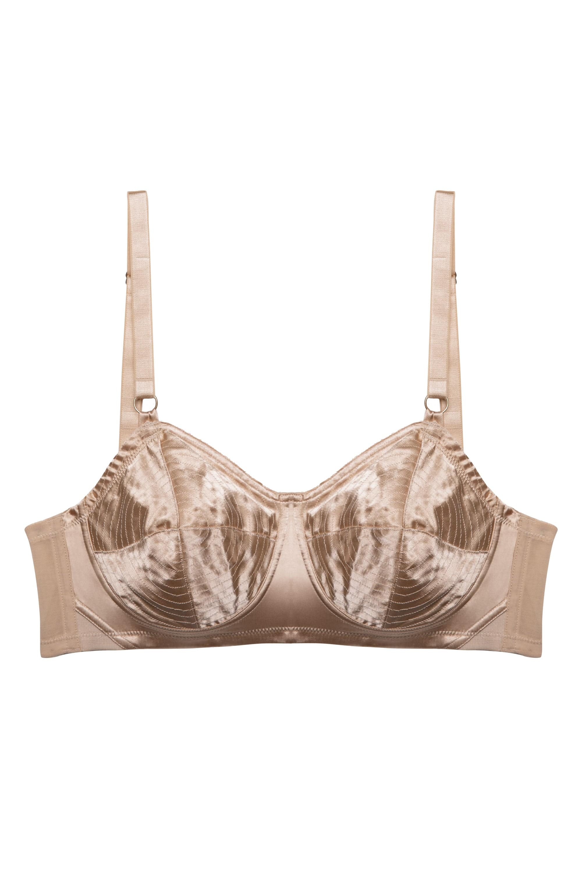 Champagne Spiral Stitch Bullet Bra - Image 5