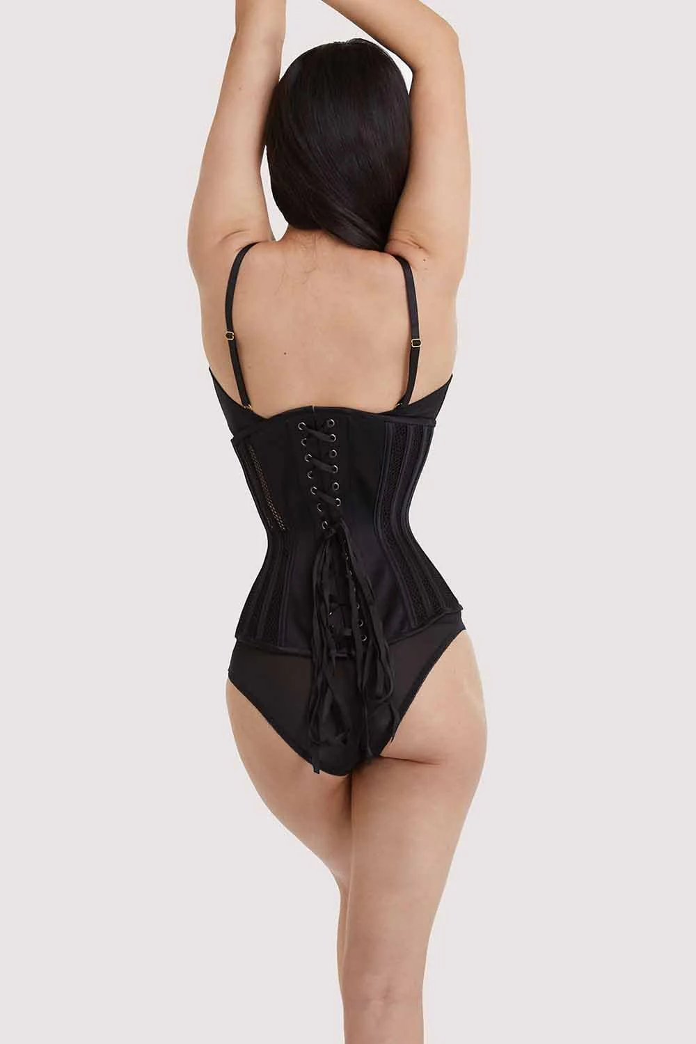 Fishnet Mesh Underbust Corset - Image 6