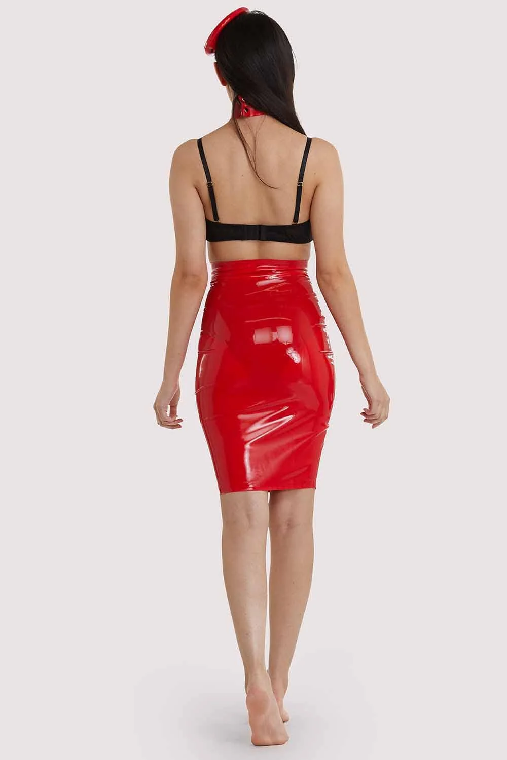 Bettie Page Latex Hobble Skirt - Image 5