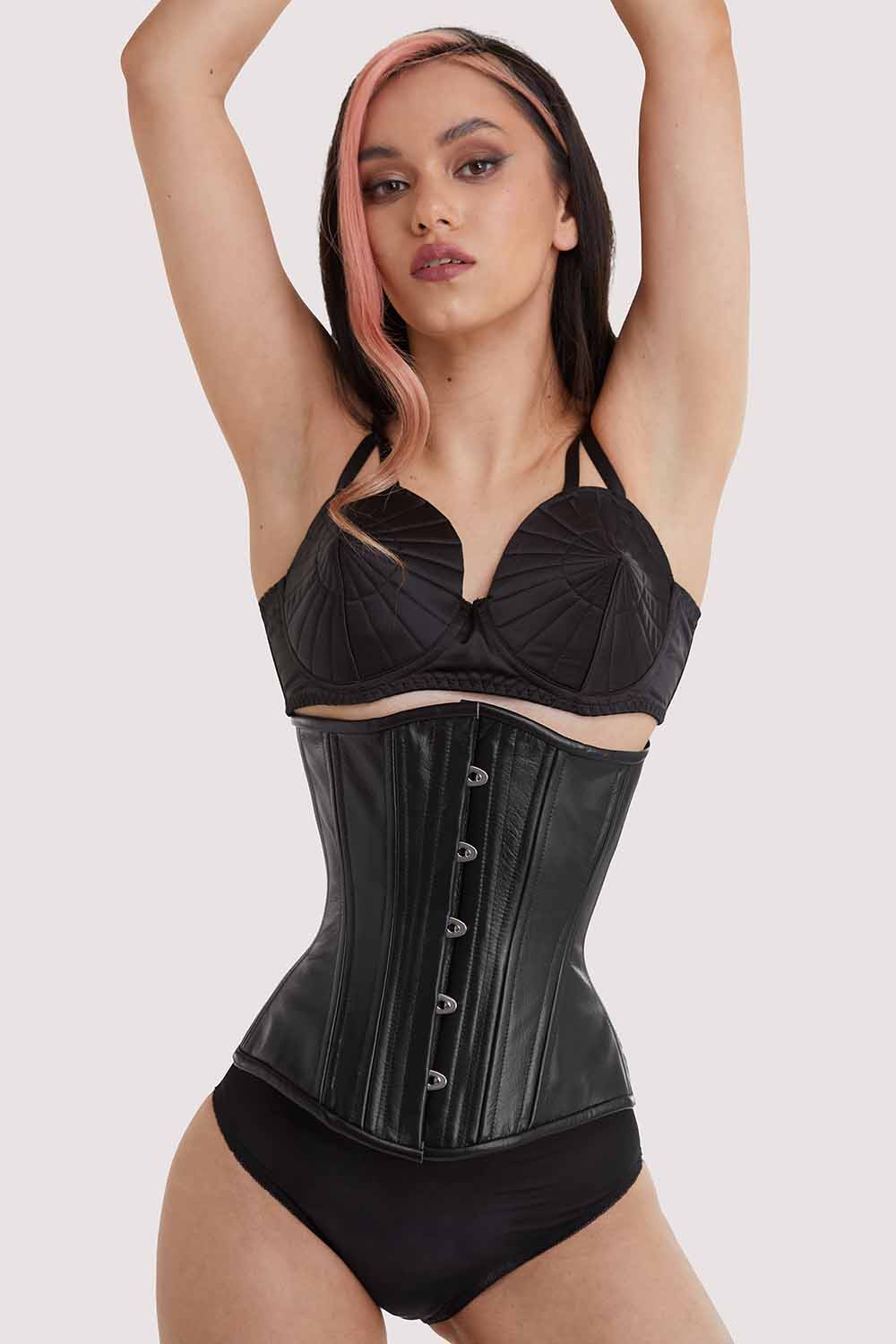 Leather Underbust Corset - Image 3