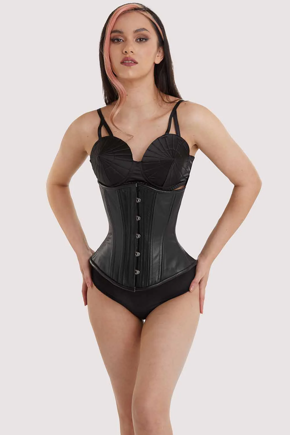 Leather Underbust Corset - Image 5
