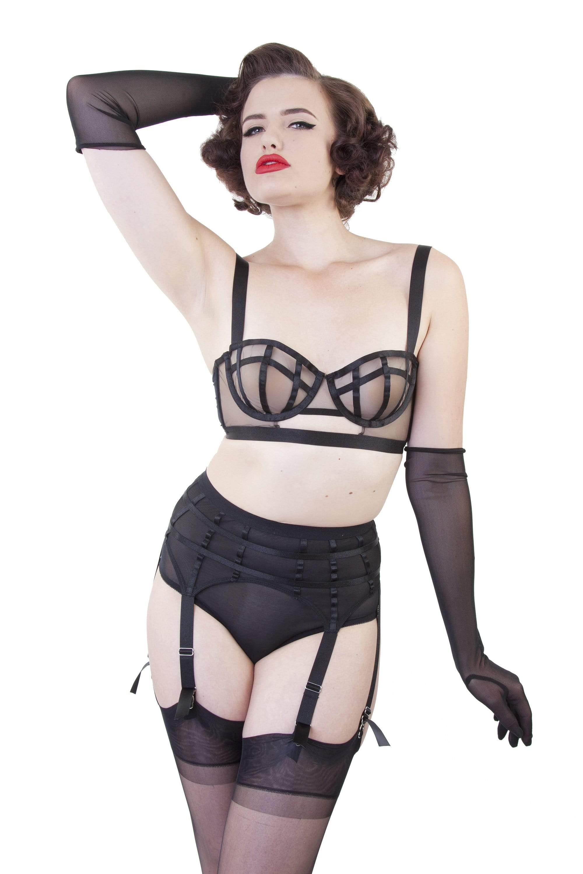 Bettie Page Mesh Classic Brief - Image 7