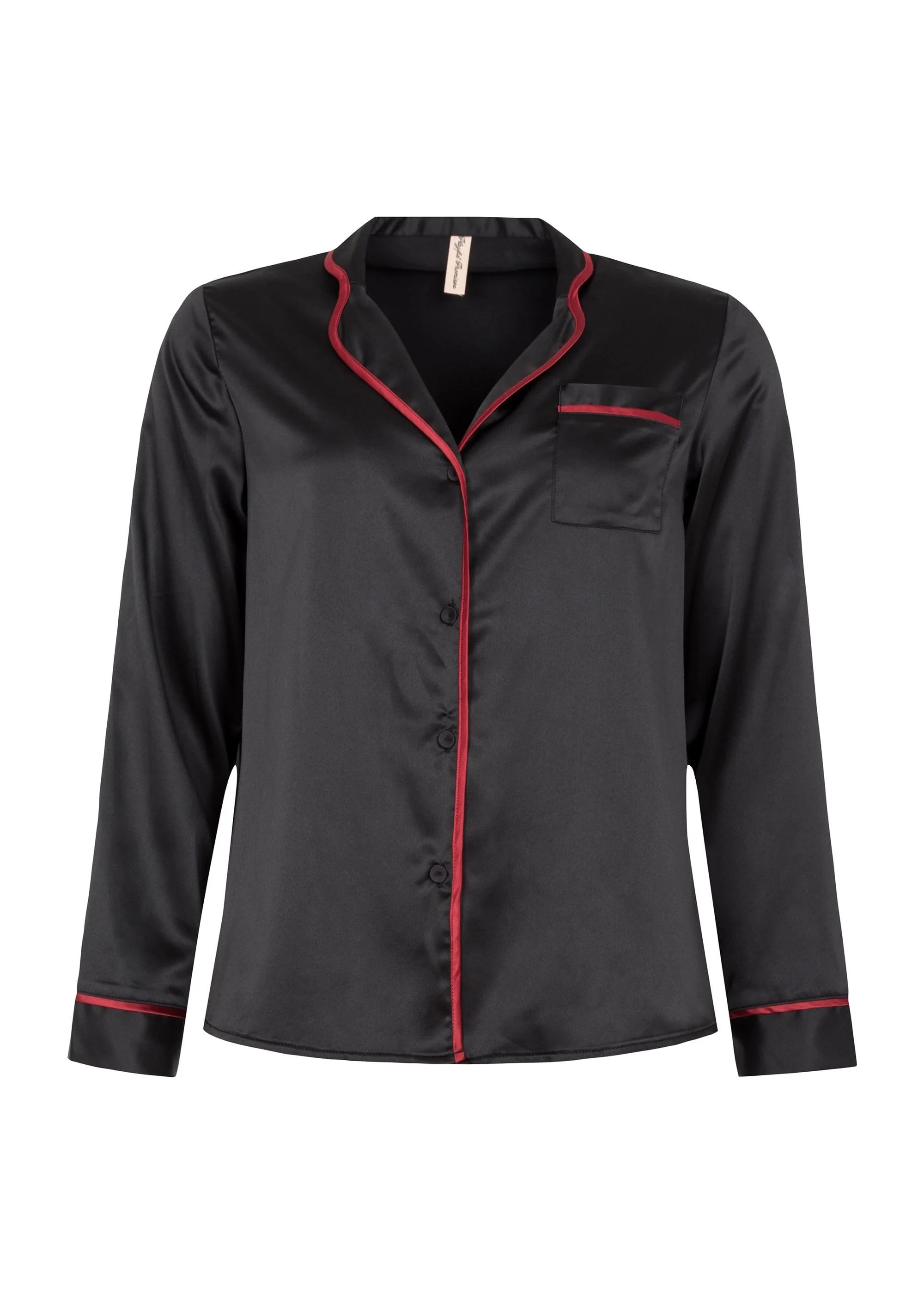 Black and Red Smoking Suit Pj Set Curve - Image 2