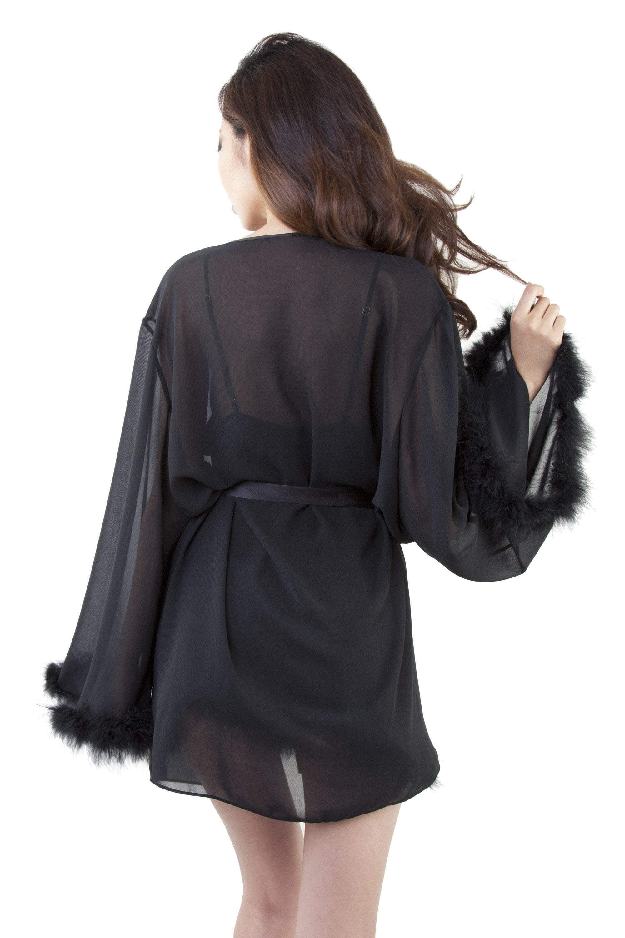Black Feather Robe - Image 5