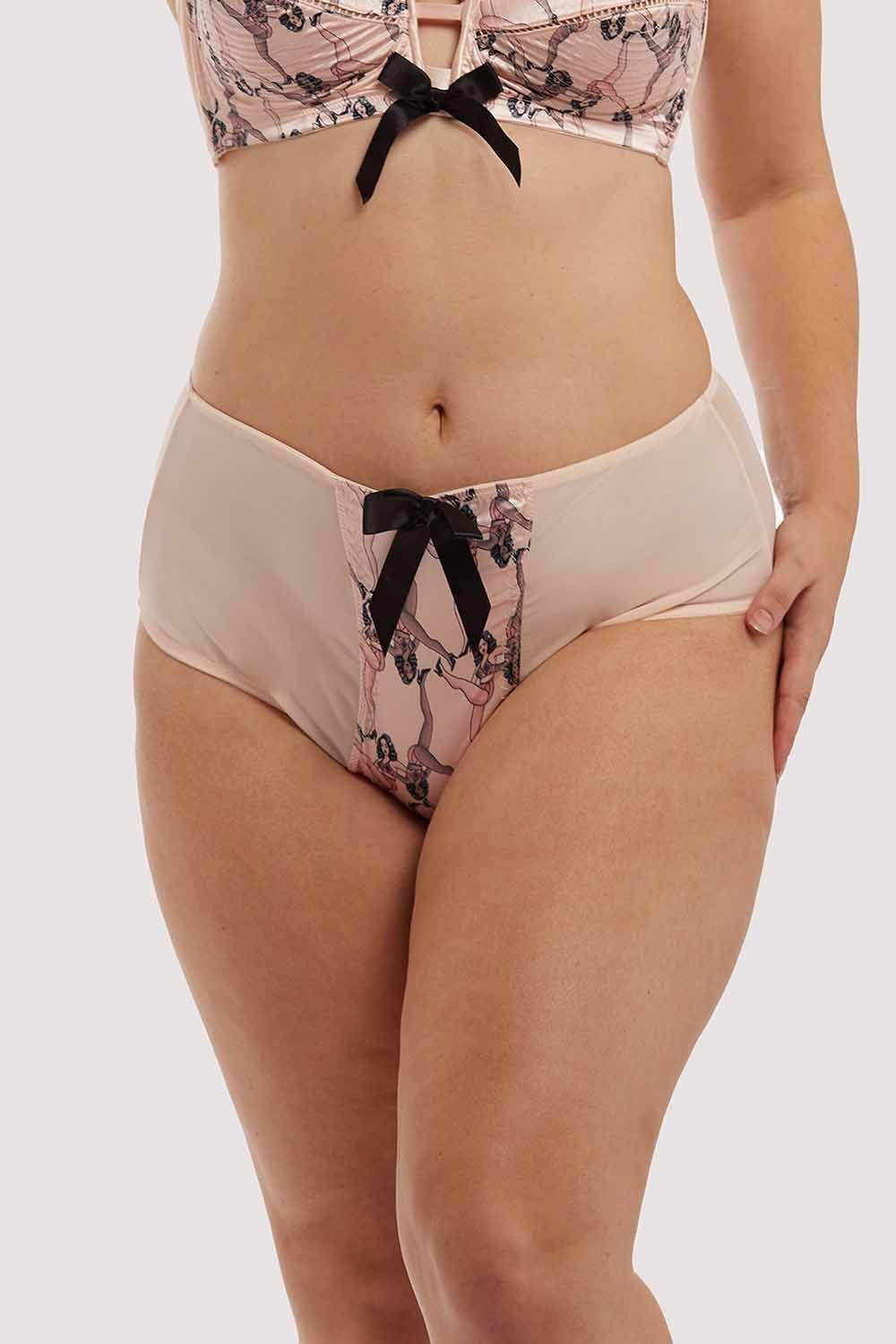 Showgirl Z Stitch Pink High Waist Brief - Image 6