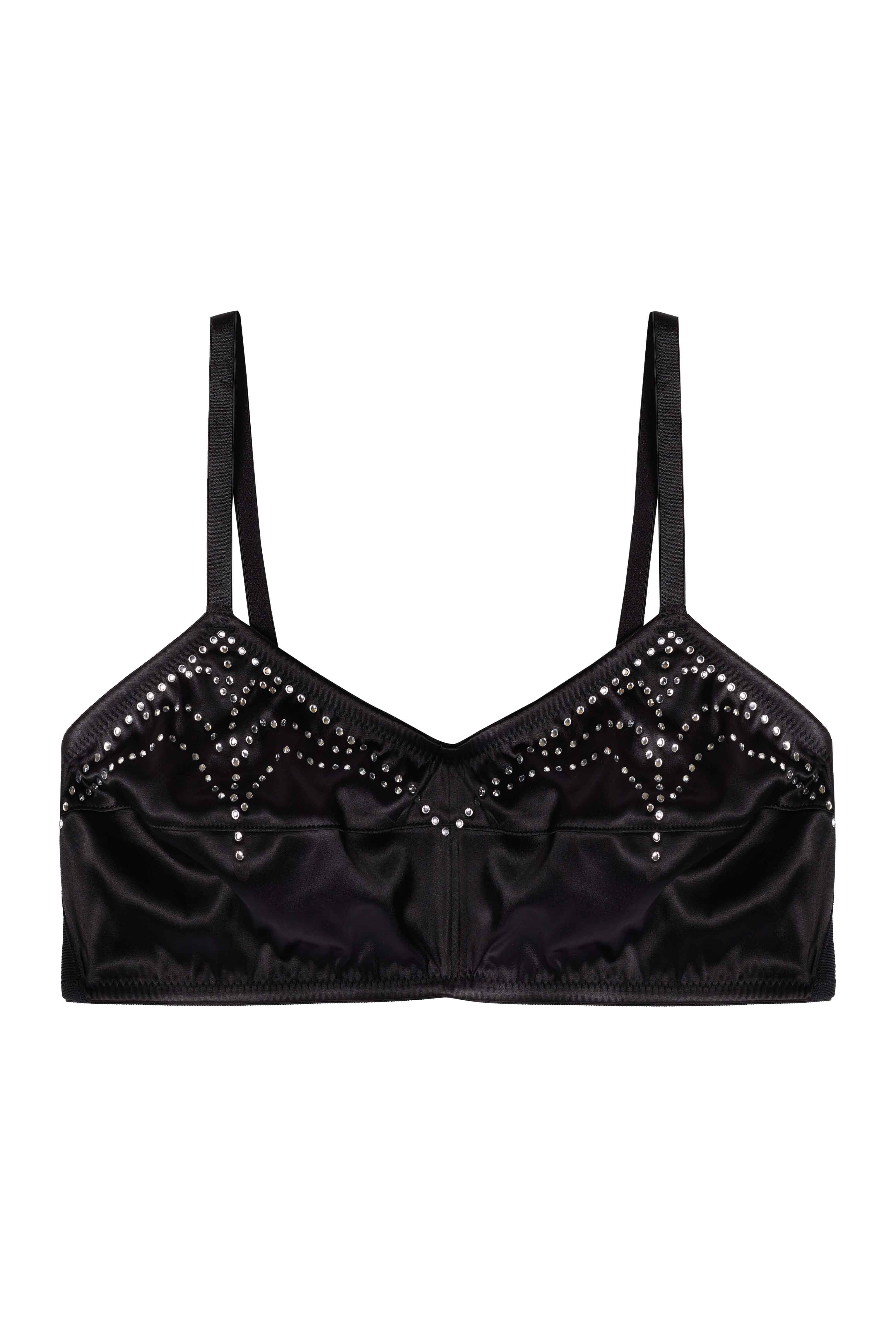 Annabelle Diamante Spiderweb Black Bra - Image 6
