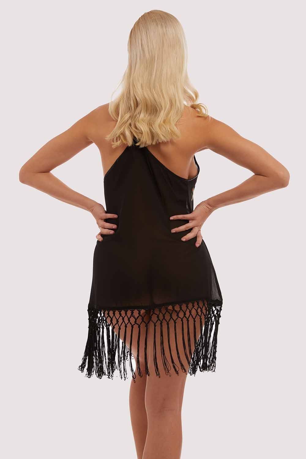 Embroidered Tassel Chemise - Image 5