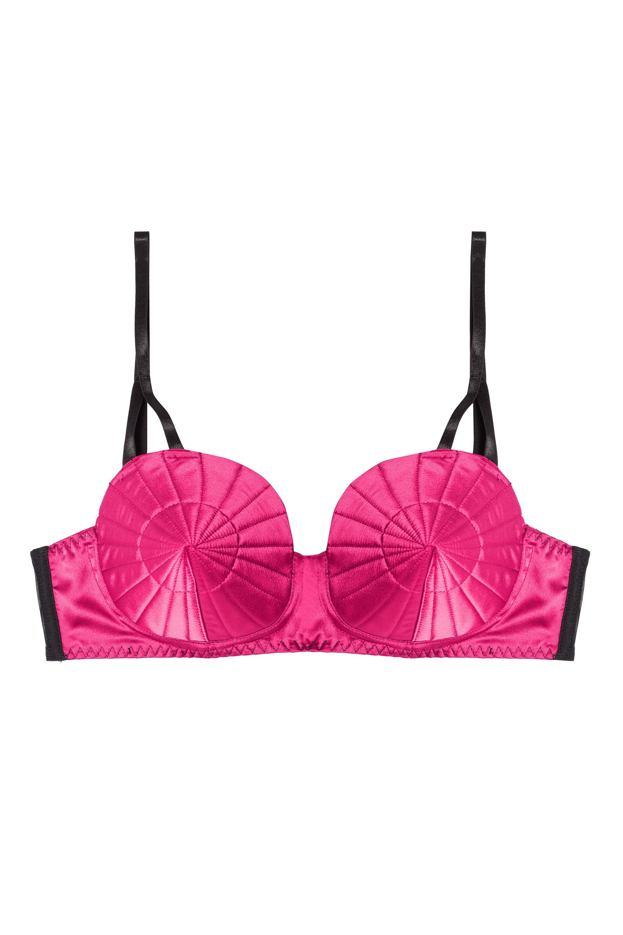 Retro Futuristic Bullet Bra Hot Pink - Image 4