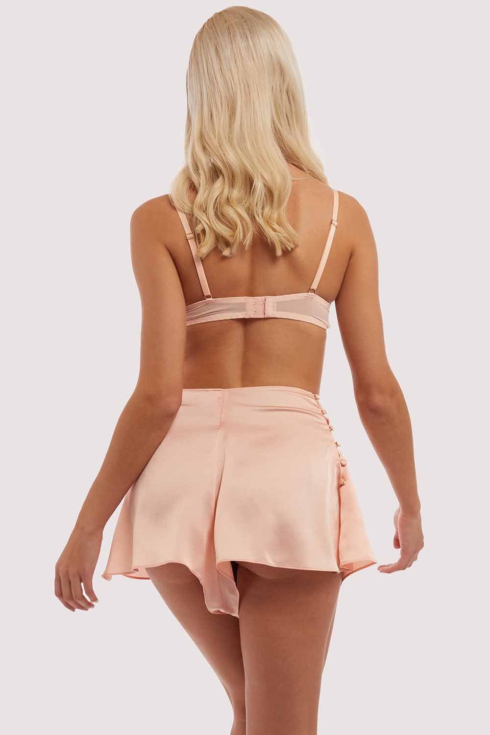 Retro Futuristic Bullet Bra Peach - Image 3