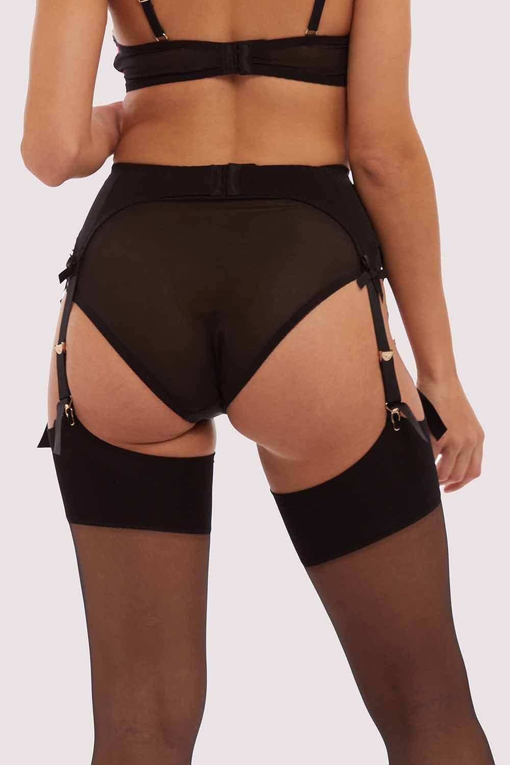 Classic Suspender Belt Hot Pink - Image 2