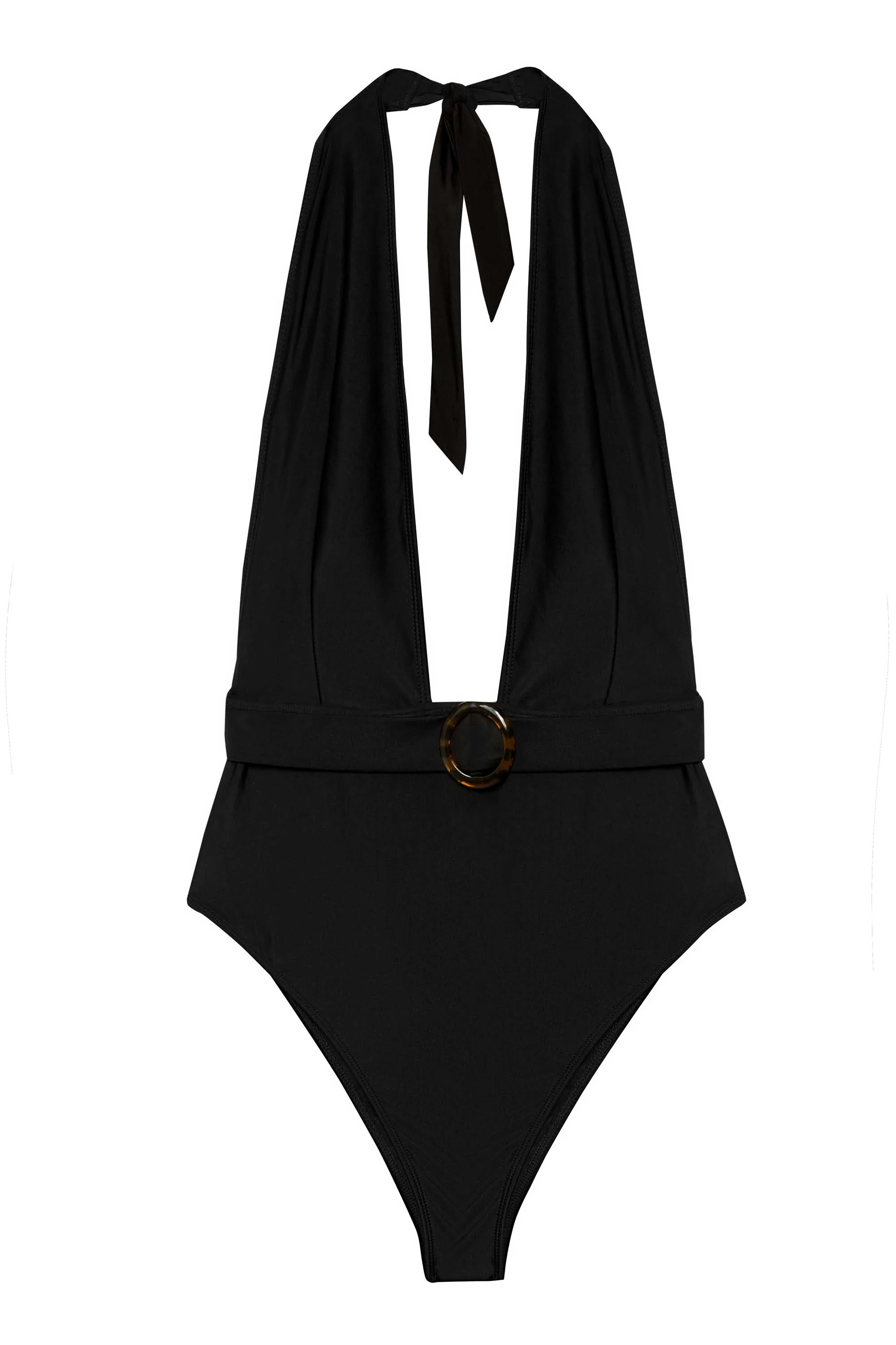 Eco Jayne Black Plunge Swimsuit - Image 7