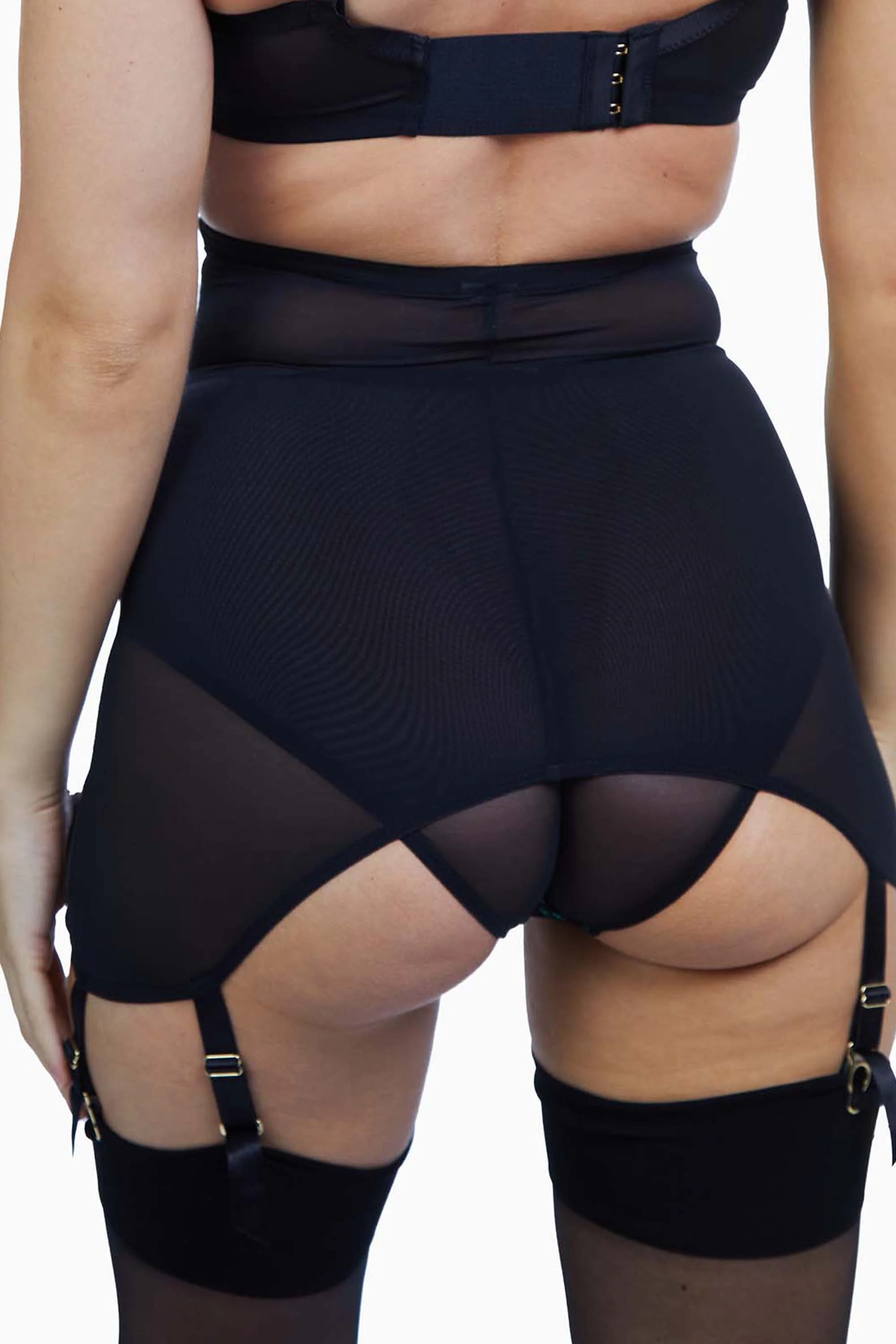Bettie Page Elsie Emerald Green Lace Girdle - Image 6