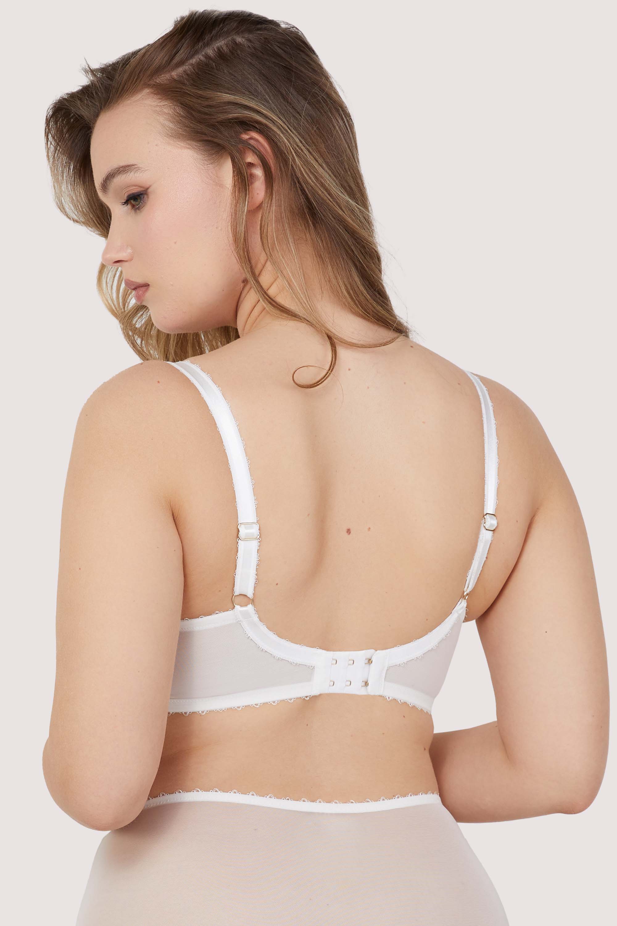 Camille White Broderie Balconette Set - Image 4