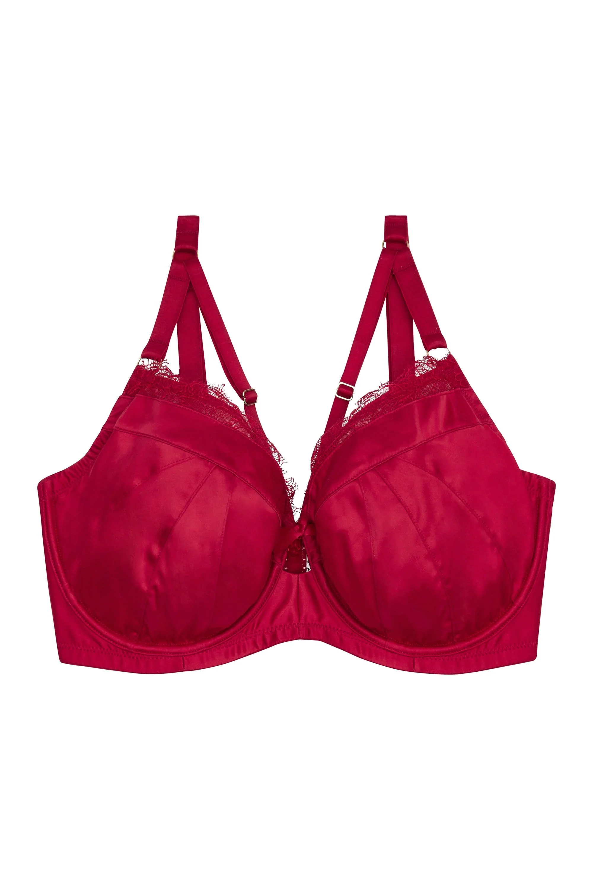 Caroline Folded Satin Strappy Bra Fuller Bust - Image 7