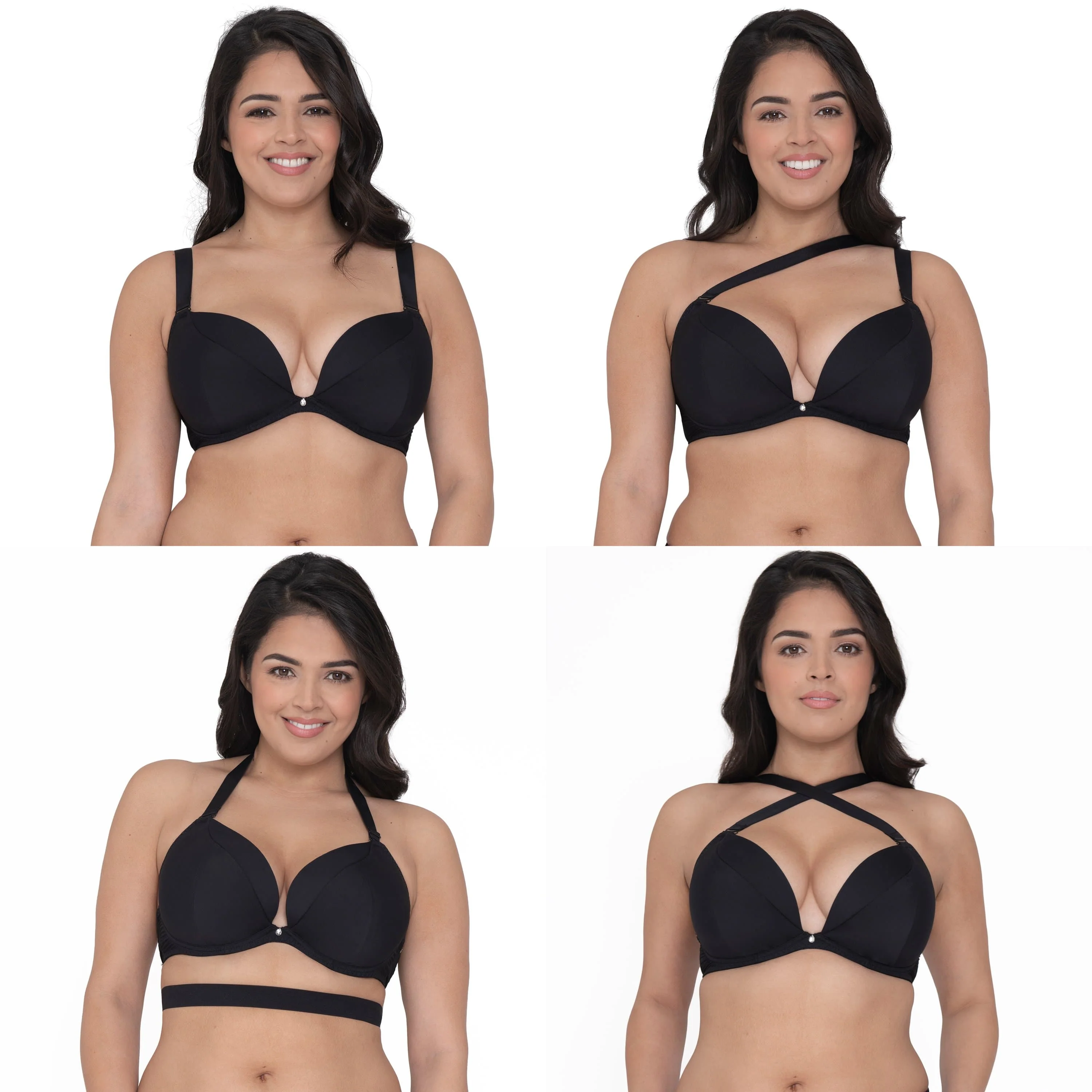 Black Super Plunge Multiway Bra - Image 4